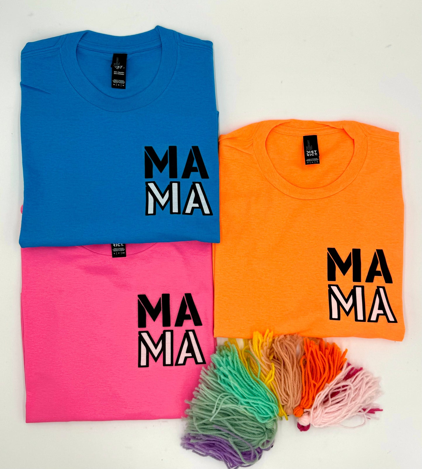 Mama Pocket Neon Graphic Tees