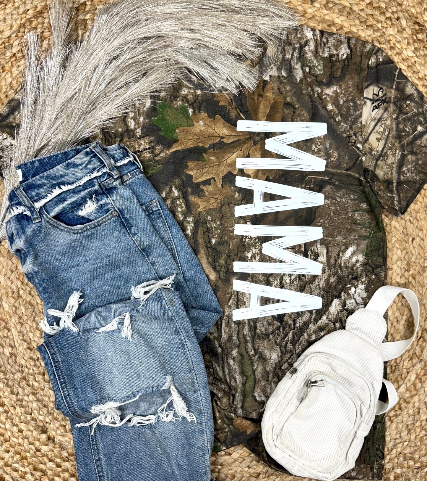 Camo Short Sleeve Custom Graphic Tee