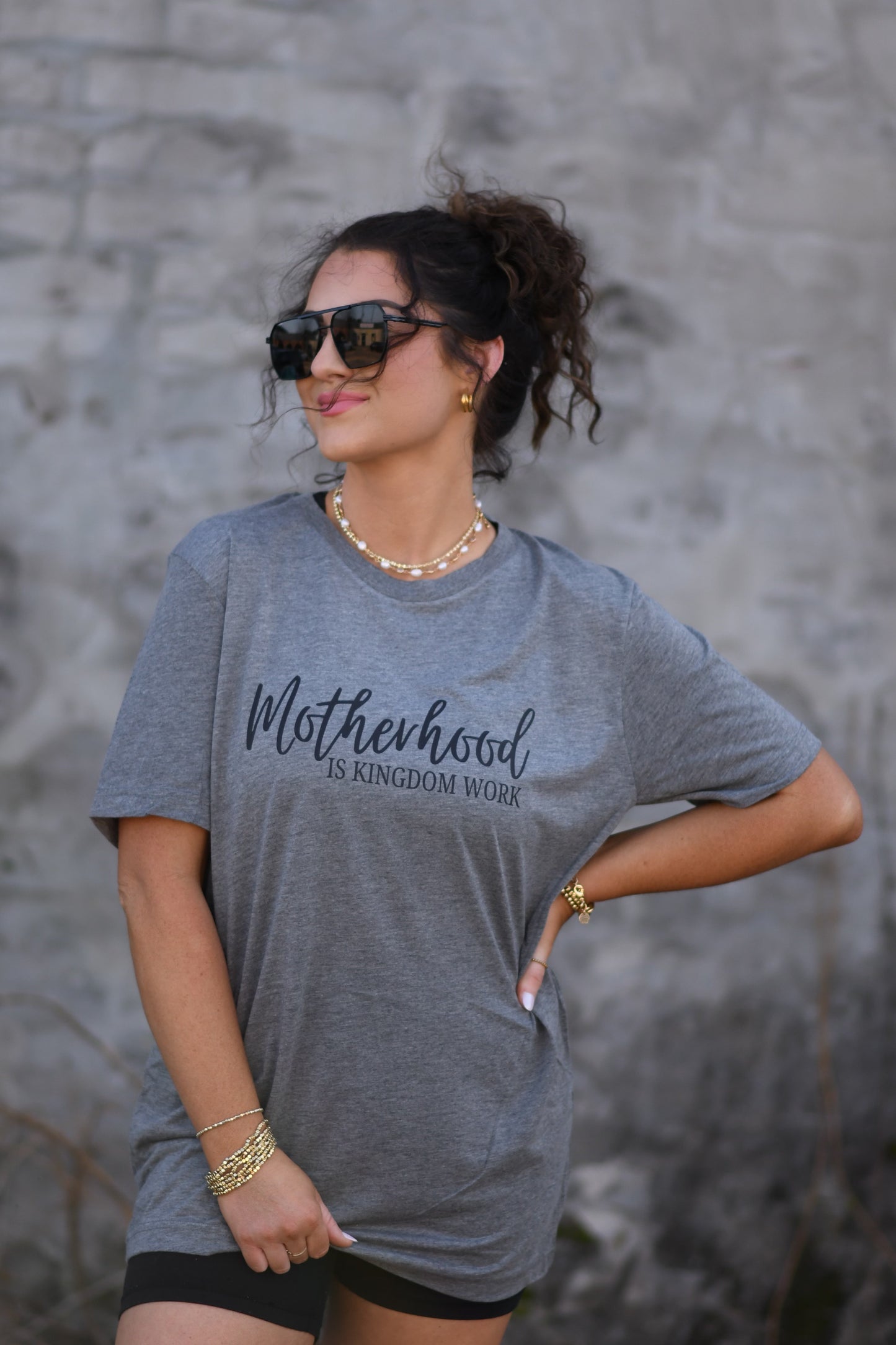 Motherhood Is Kingdom Work Tee