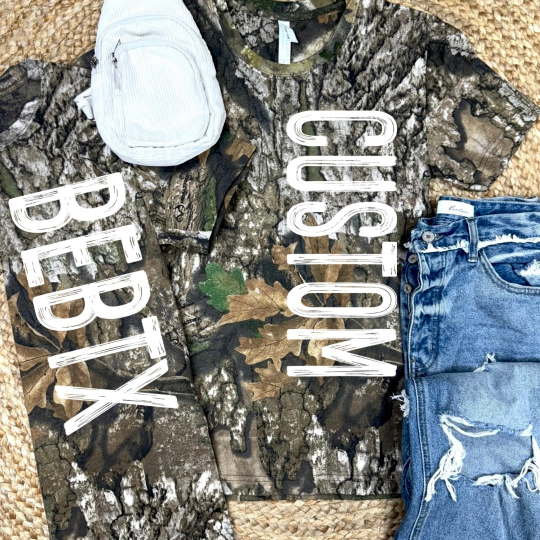 Camo Short Sleeve Custom Graphic Tee