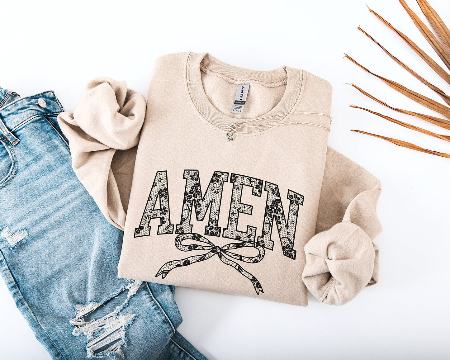 Amen Lace Sweatshirt