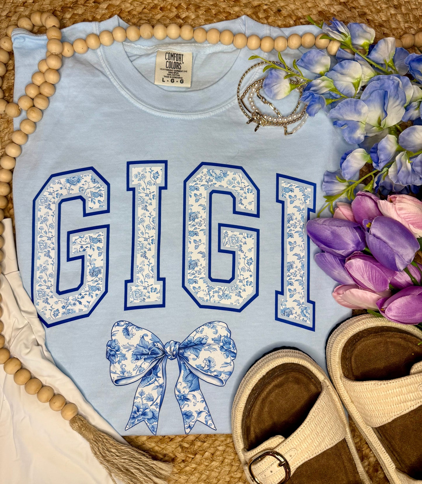 Floral GiGi Bow Tee