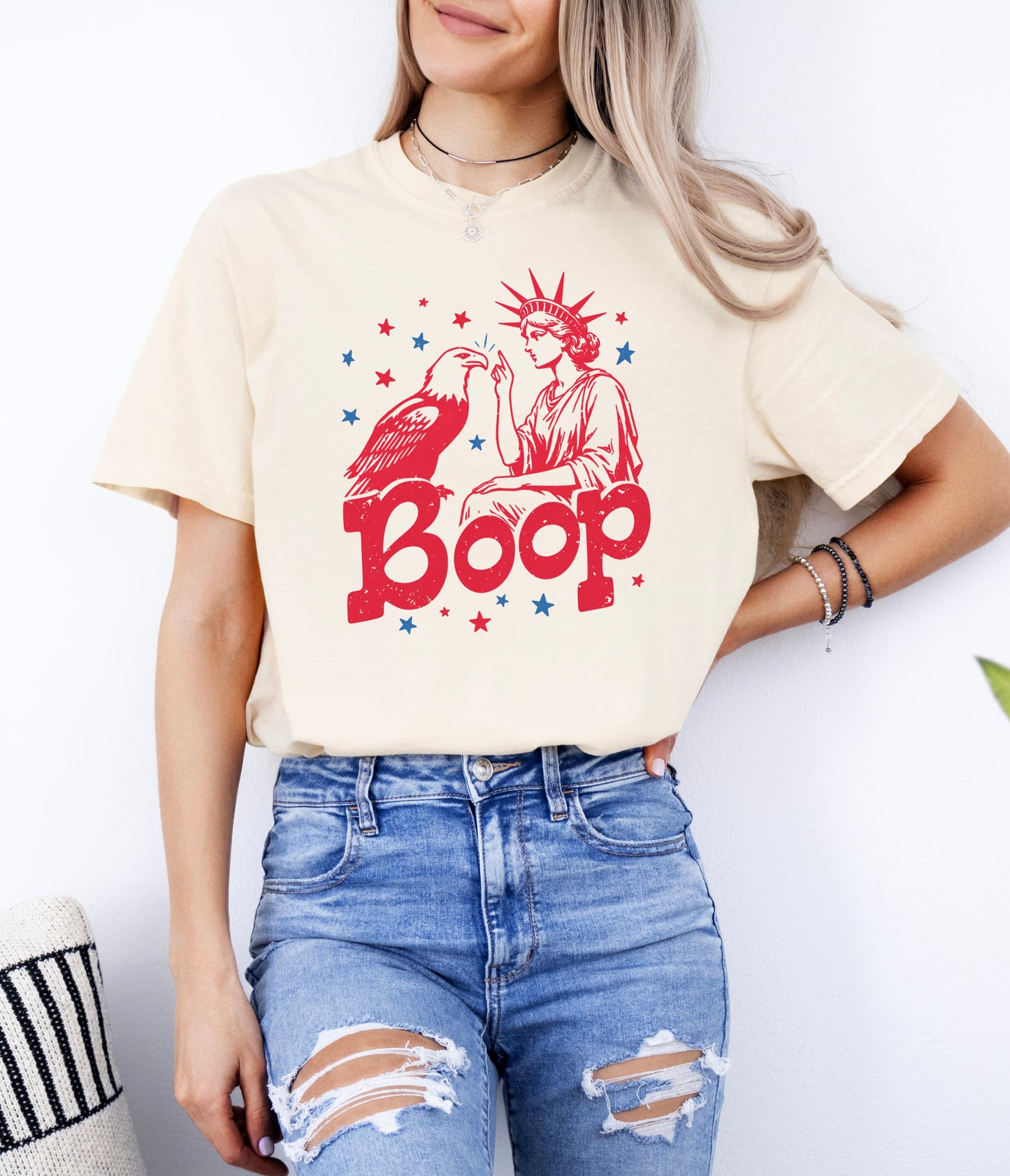Statue Of Liberty Boop Graphic Tee