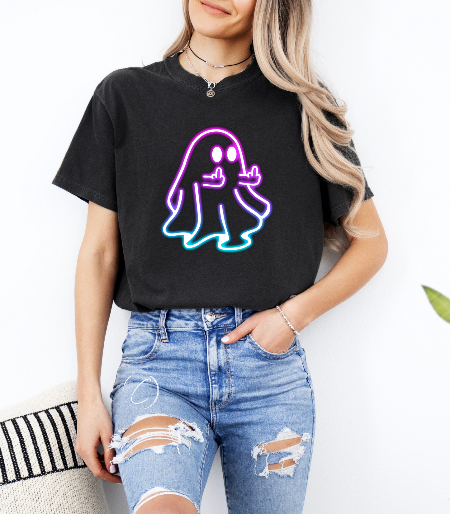 Neon Feral Ghost Graphic Tee