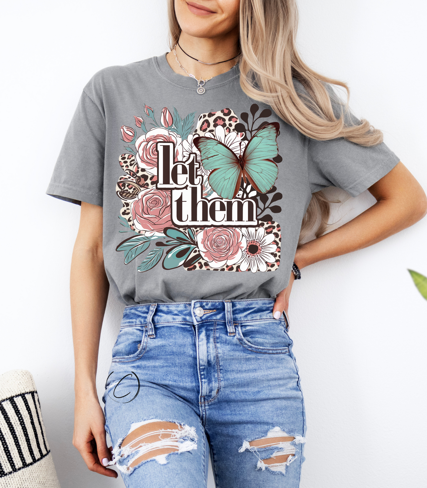 Let Them Butterfly Graphic Tee