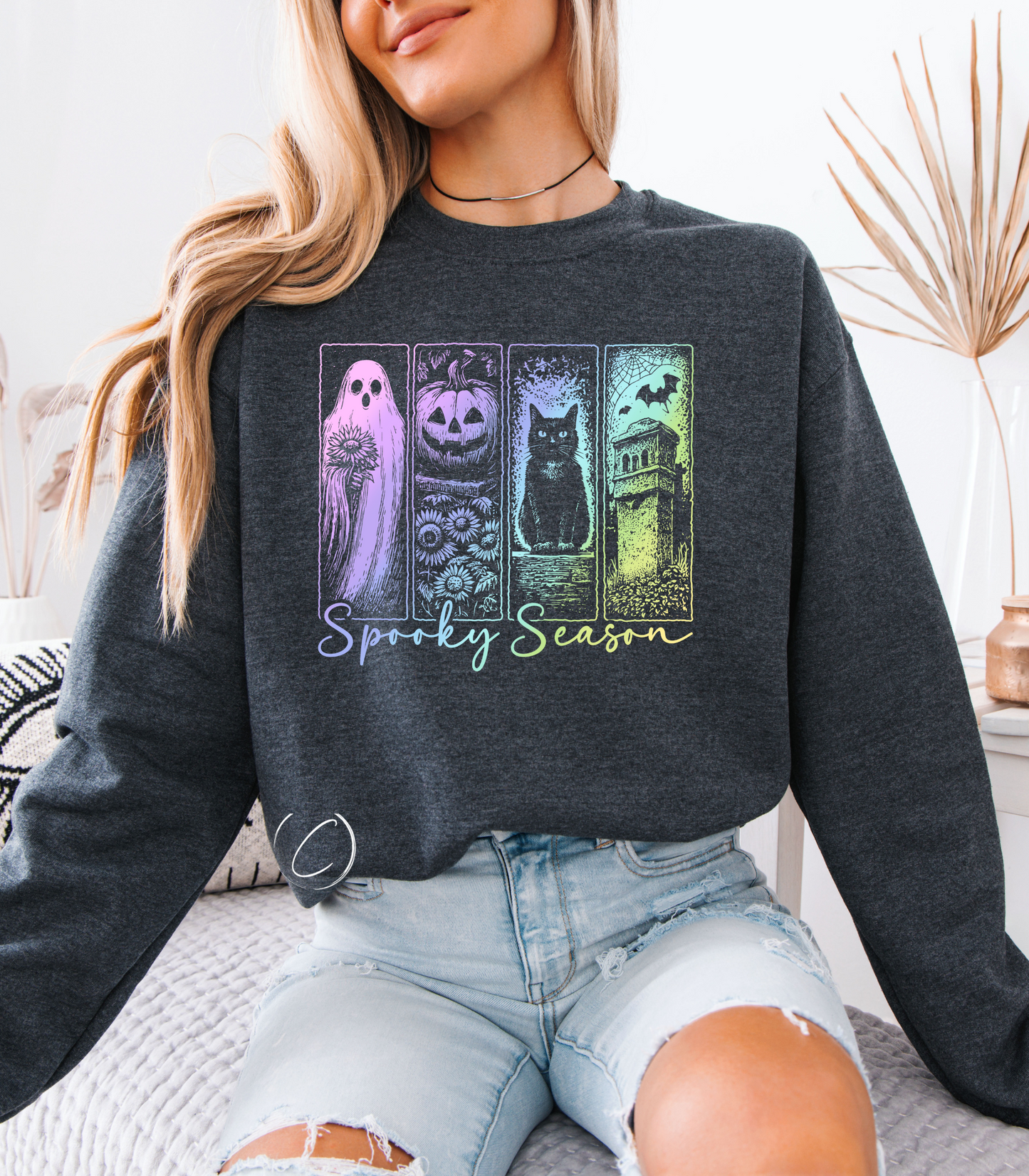 Multicolor Spooky Season Sweatshirt