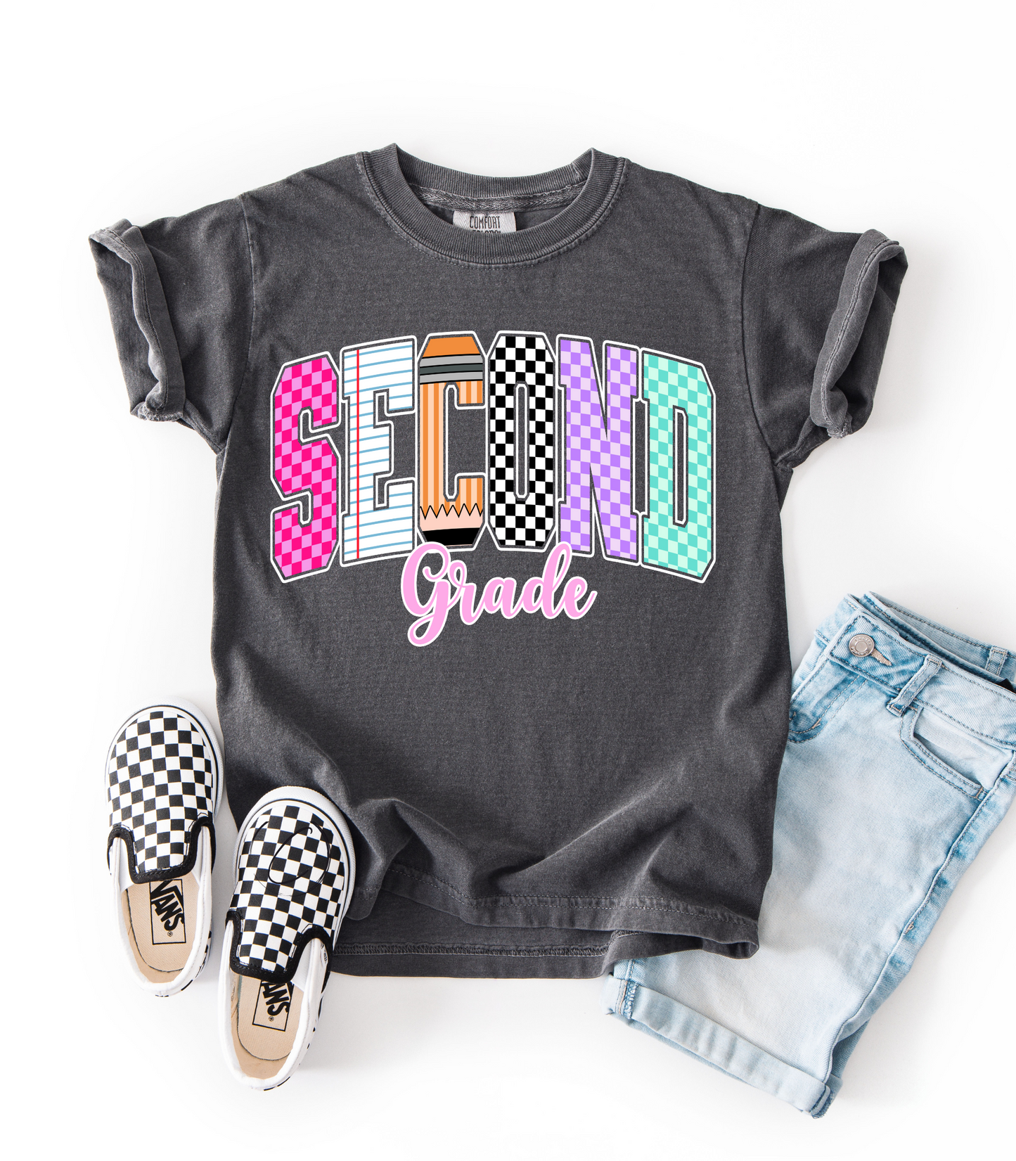 Second Grade Youth Grade School Graphic Tee