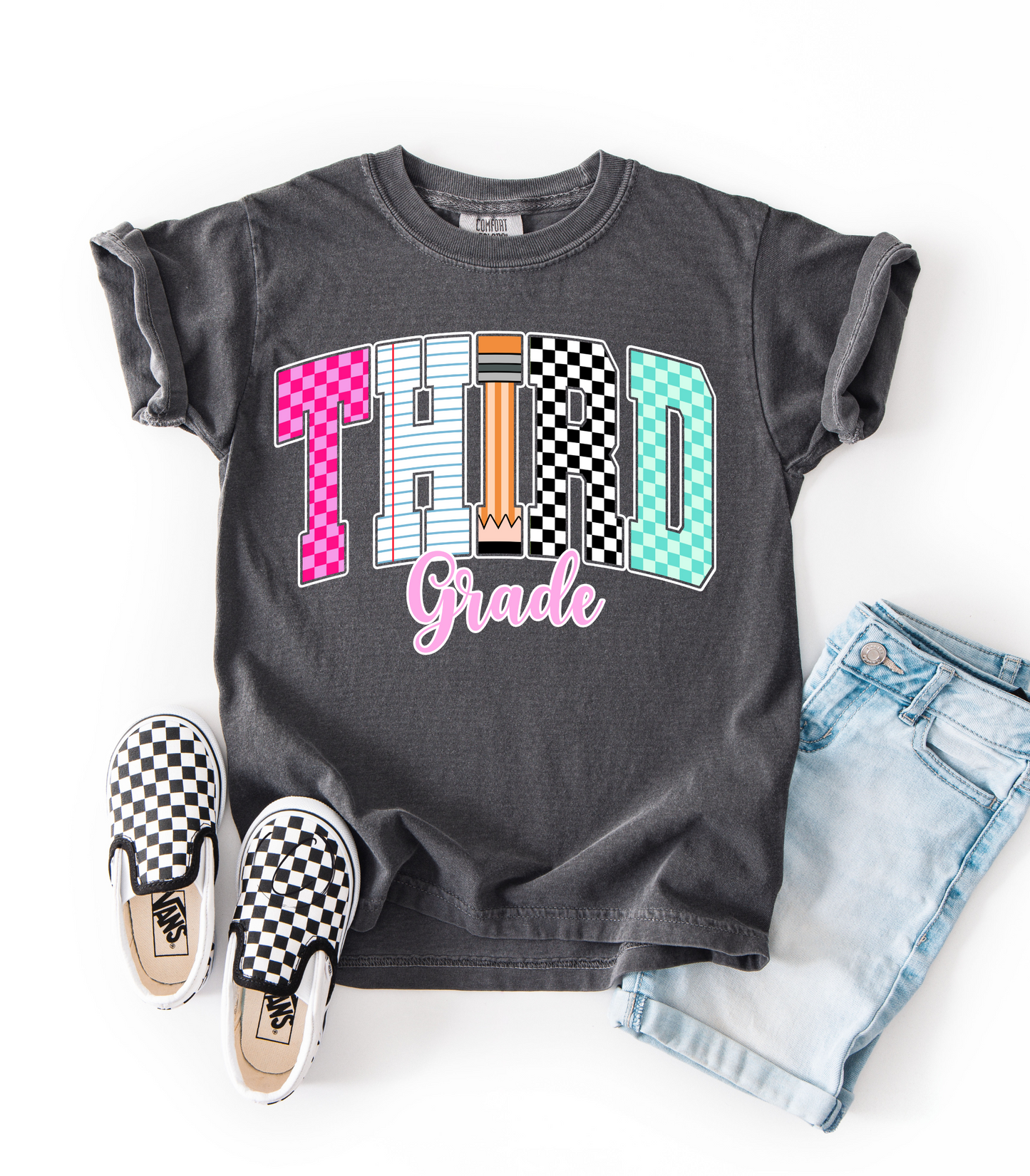 Third Grade Youth Grade School Graphic Tee