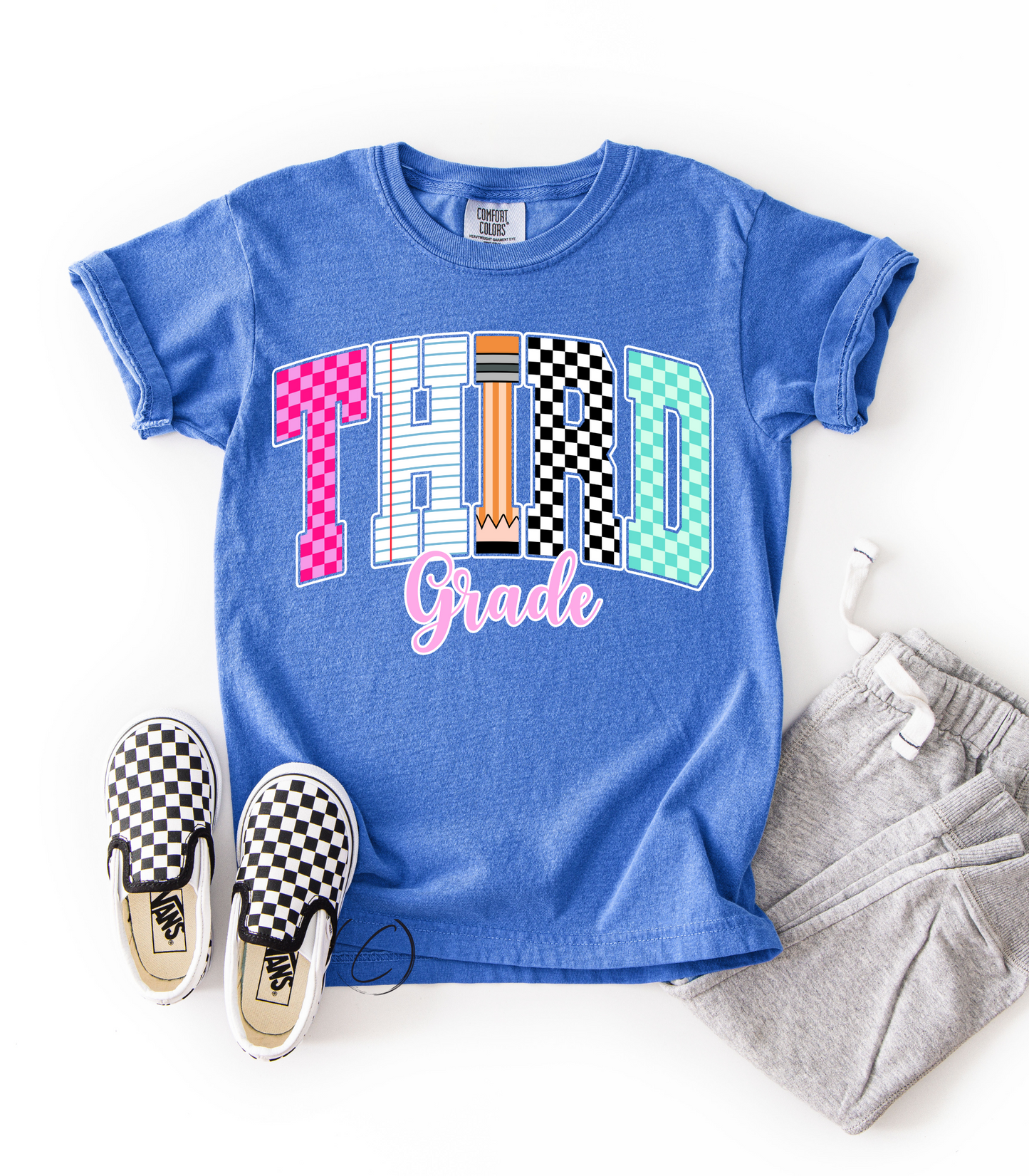 Third Grade Youth Grade School Graphic Tee