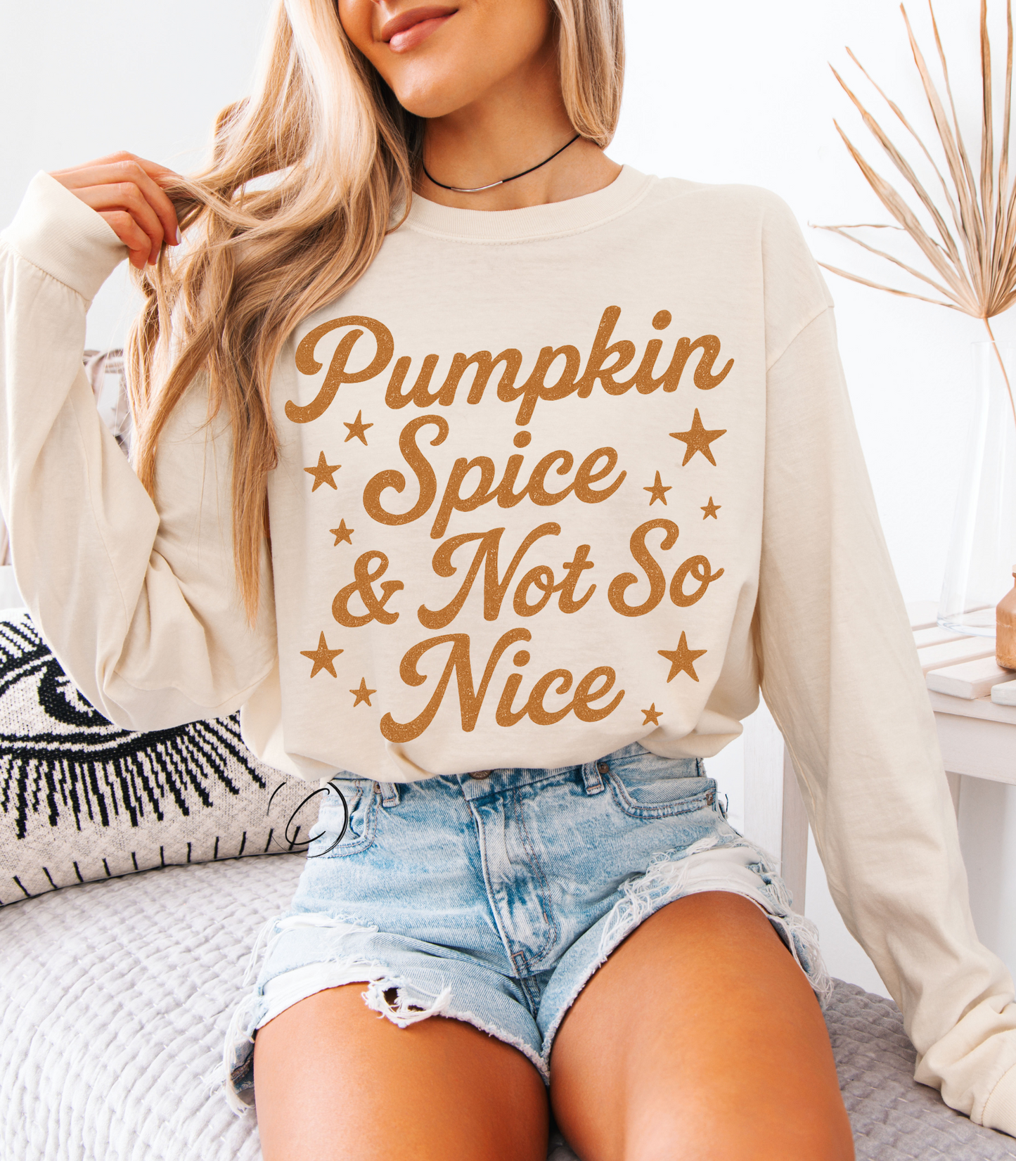 Pumpkin Spice Not So Nice Long Sleeve Graphic Tee