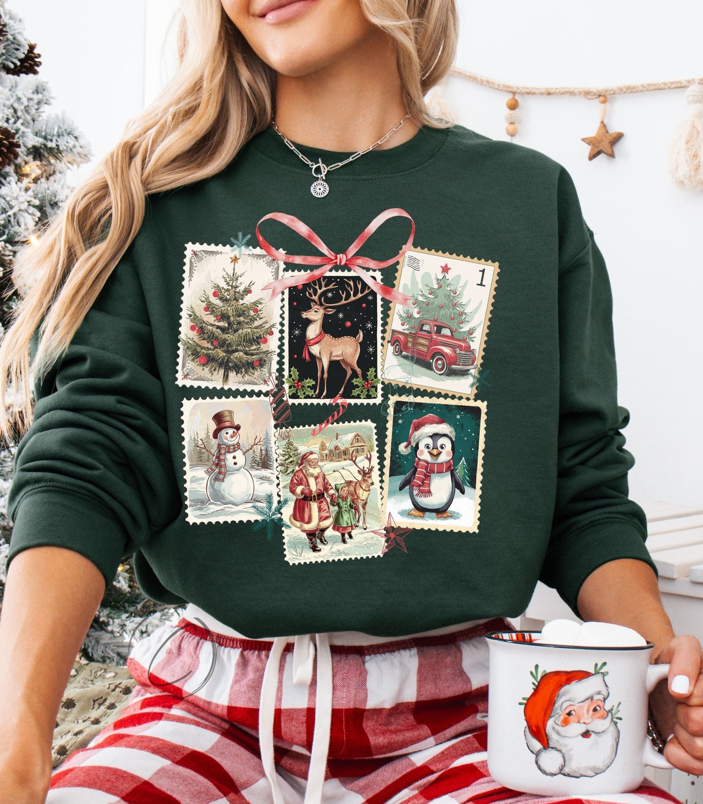Christmas Stamps Sweatshirt