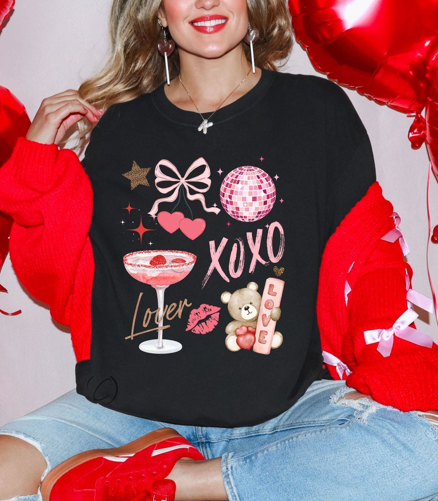 Retro Love Collage Graphic Tee