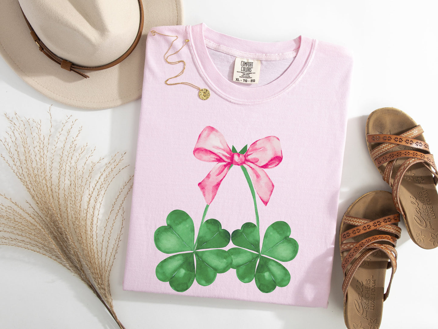 Coquette Clover Cherries Graphic Tee