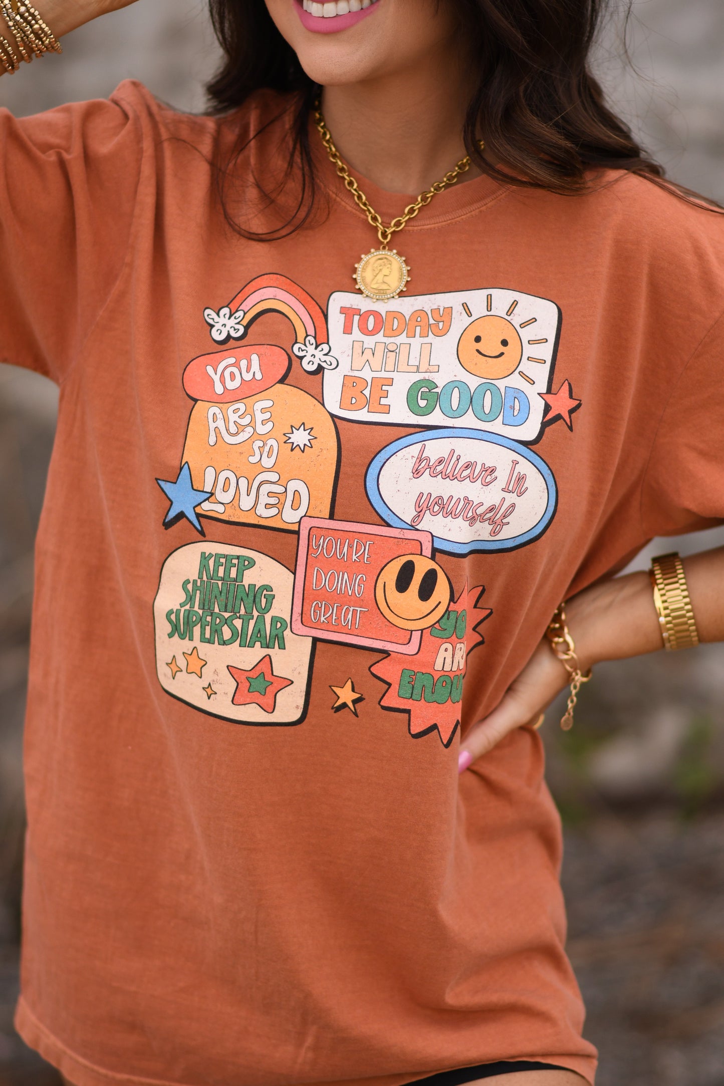 Affirmation Stickers Tee