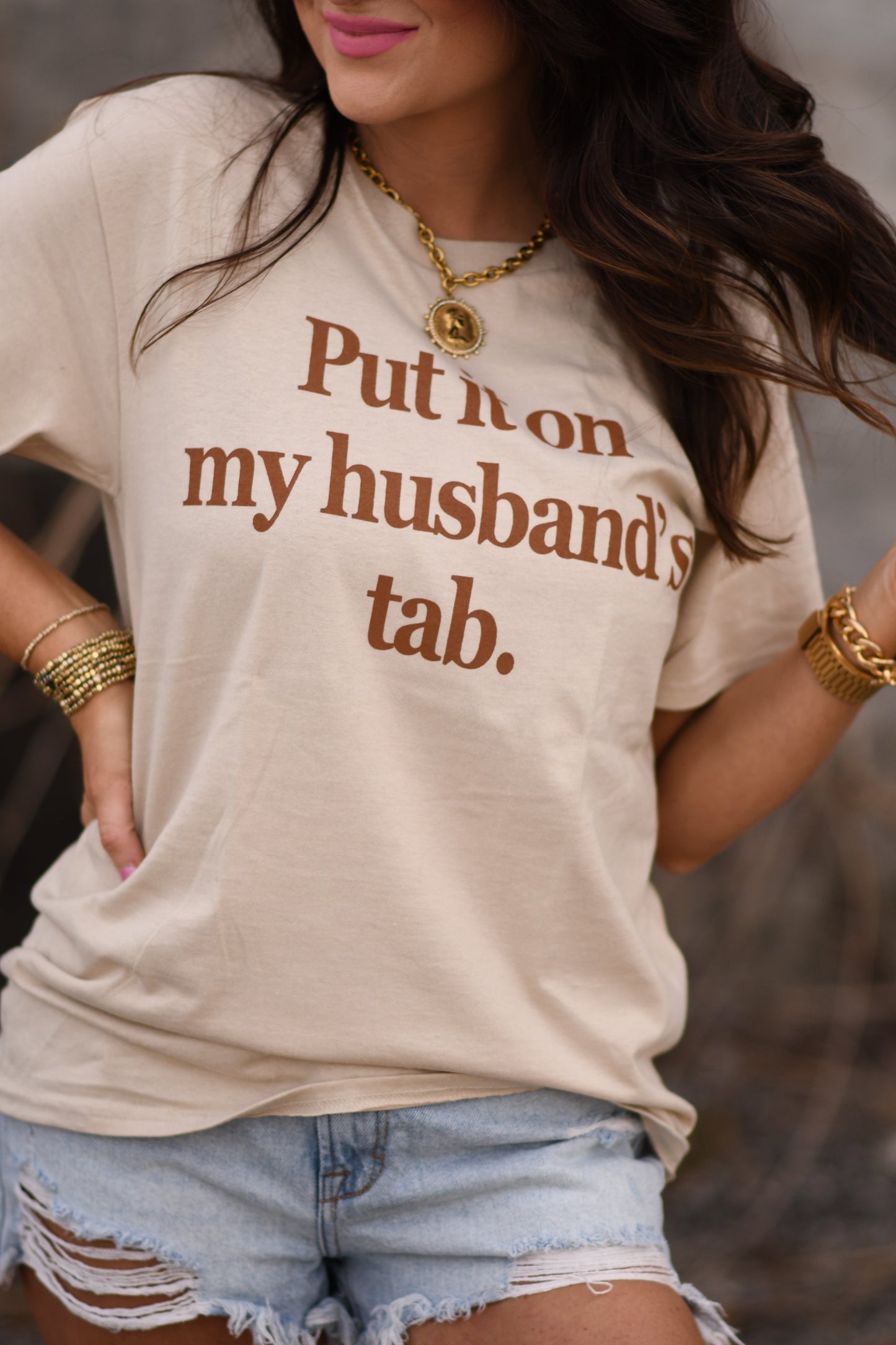 Put It On My Husbands Tab Tee