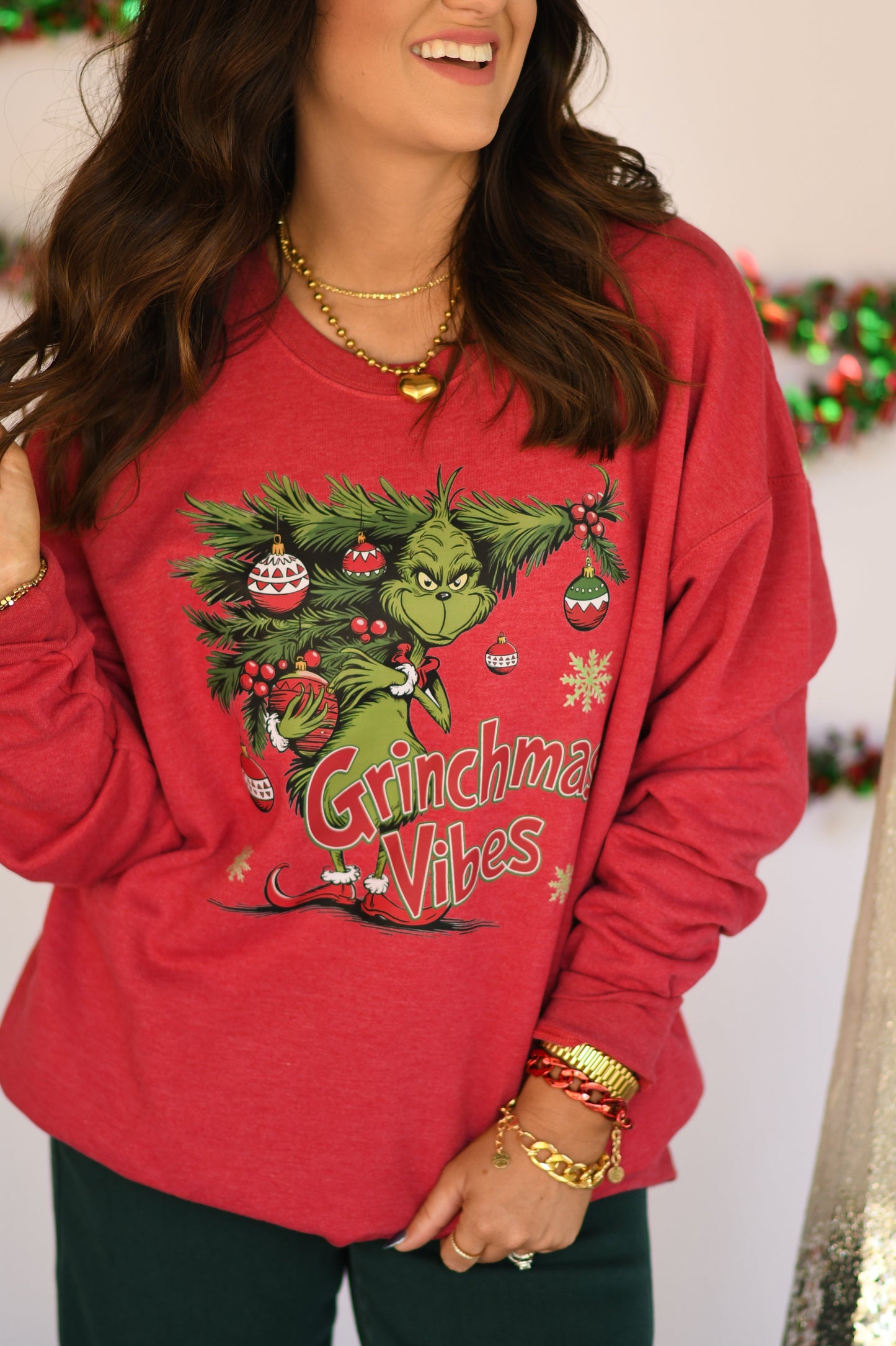 Grinchmas Vibes Sweatshirt/Tee