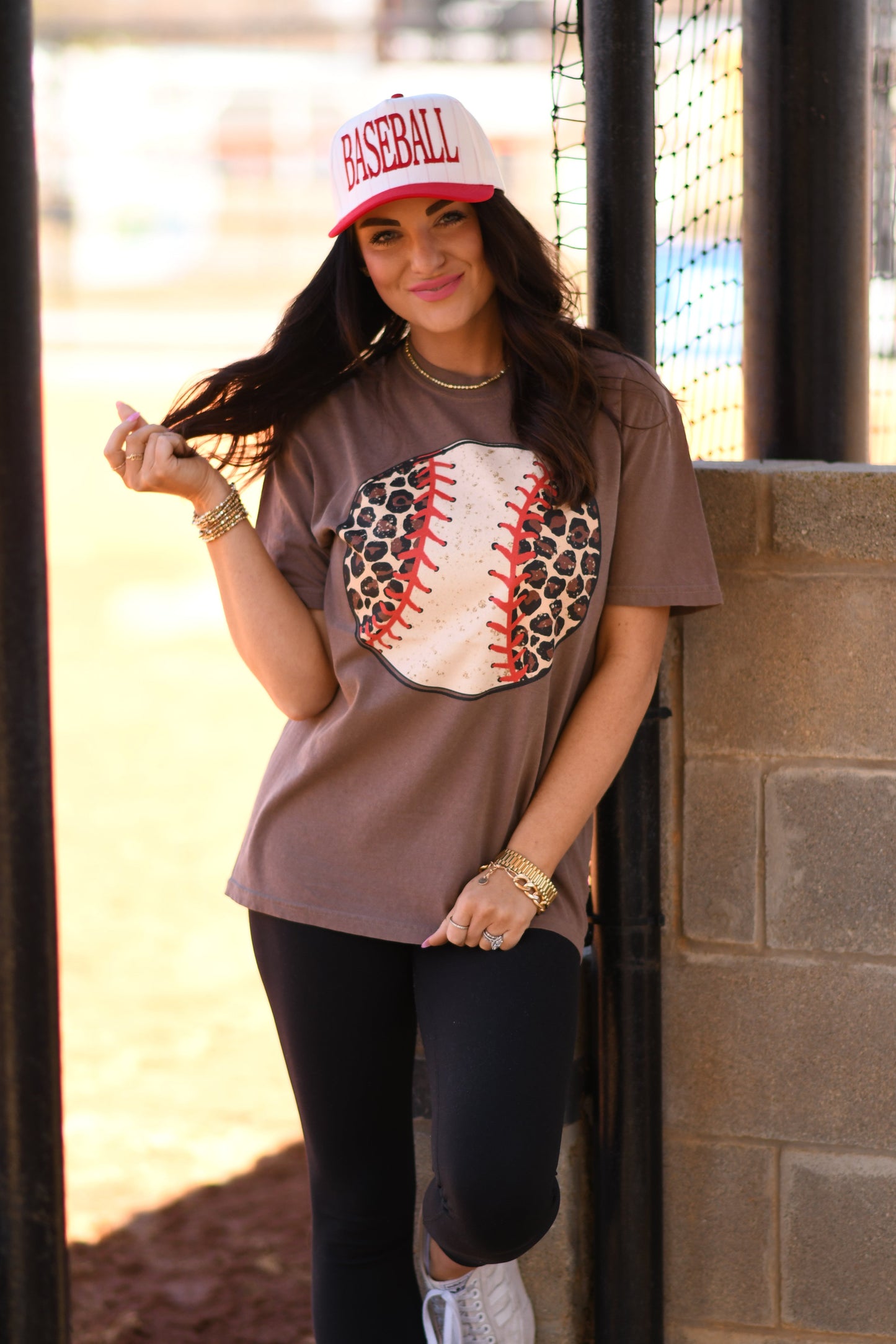 Leopard Baseball Tee