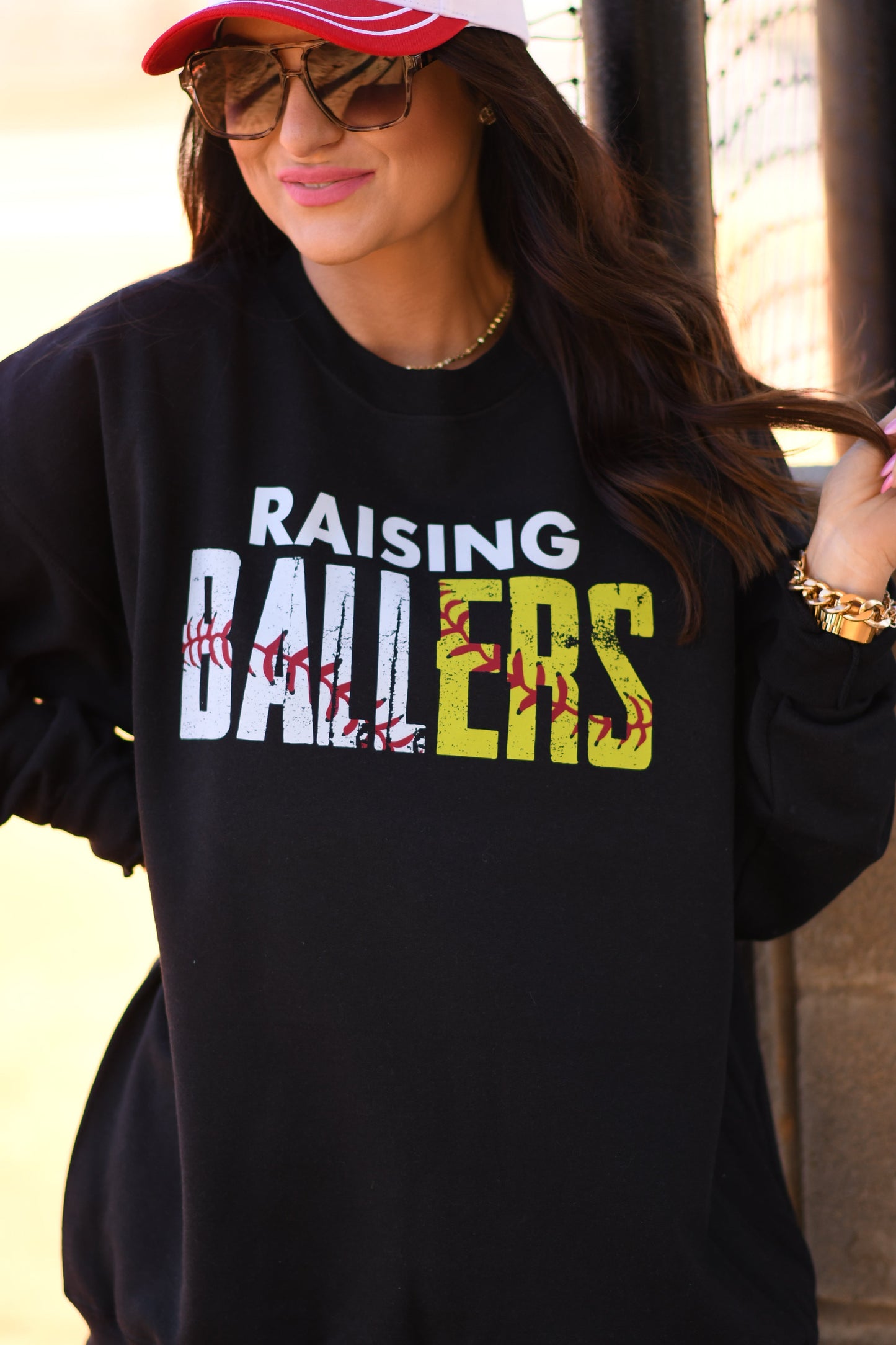 Raising Ballers Baseball And Softball Tee/Sweatshirt