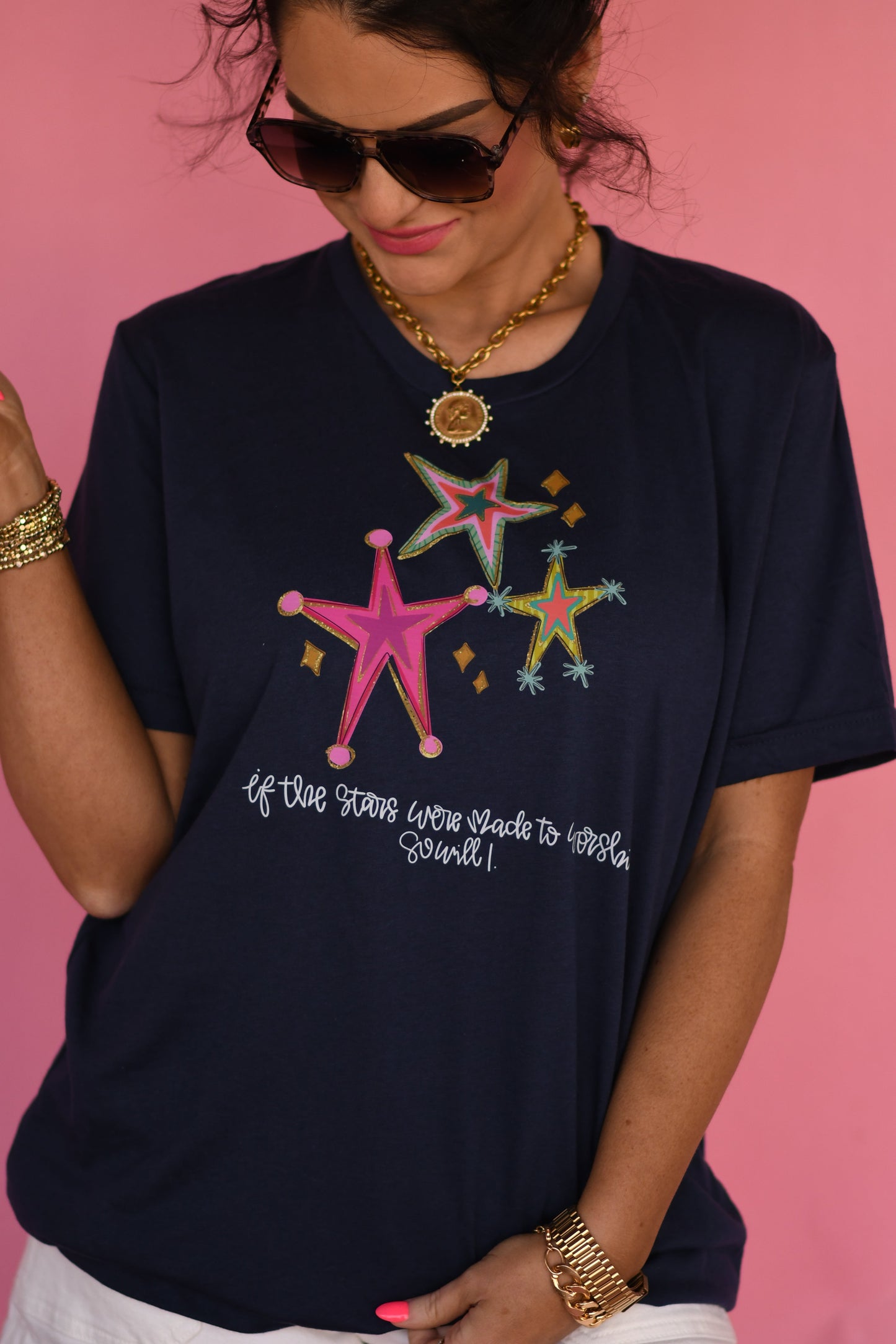 If The Stars Were Made To Worship So Will I Tee