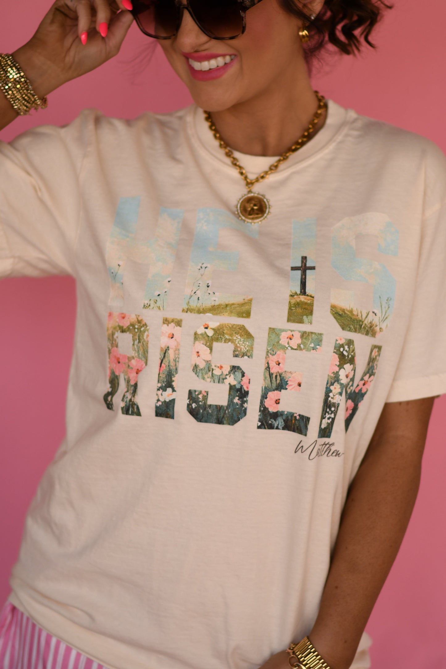 He Is Risen Scene Tee