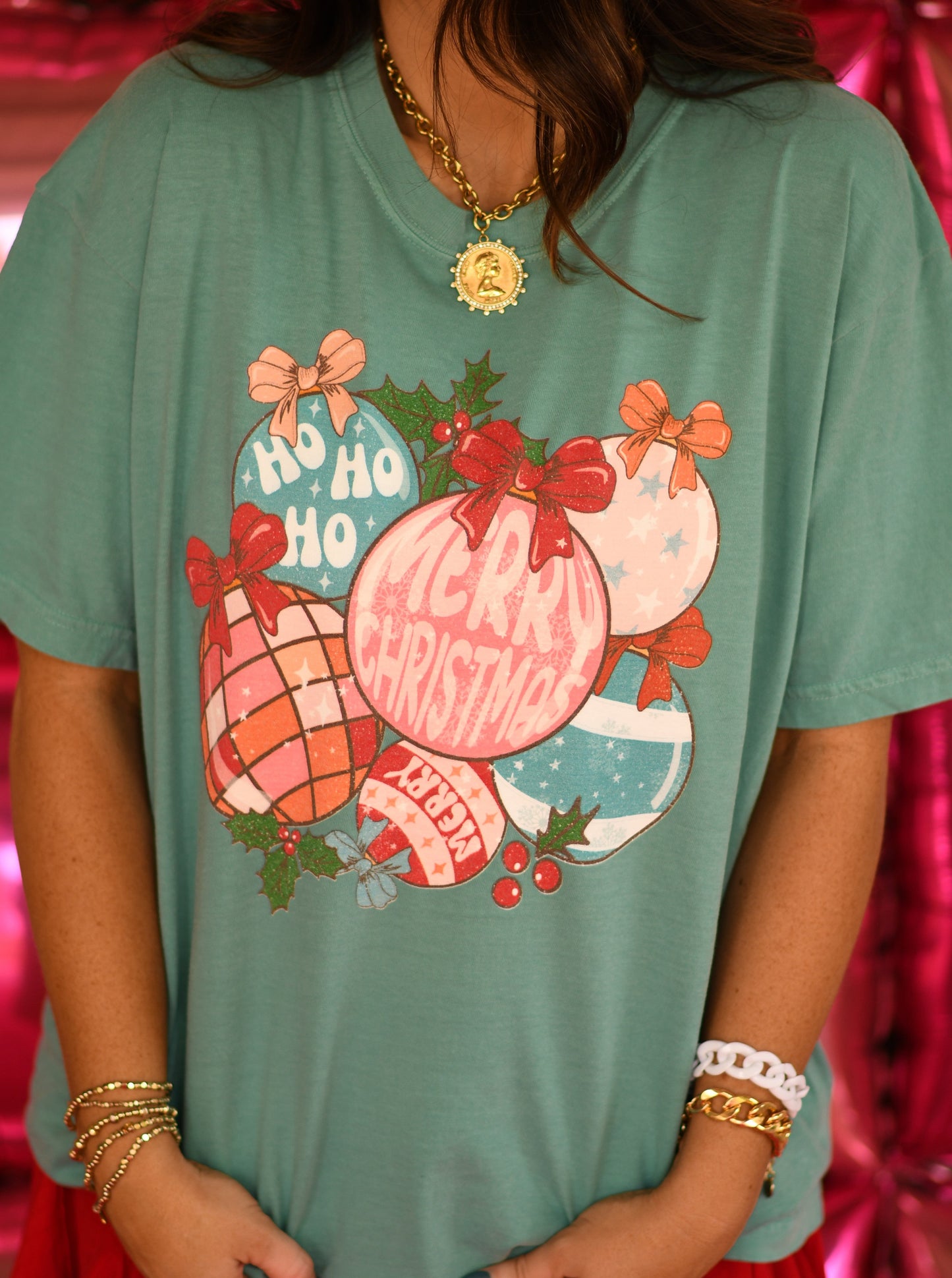 Retro Christmas Ornaments Tee/Long Sleeve