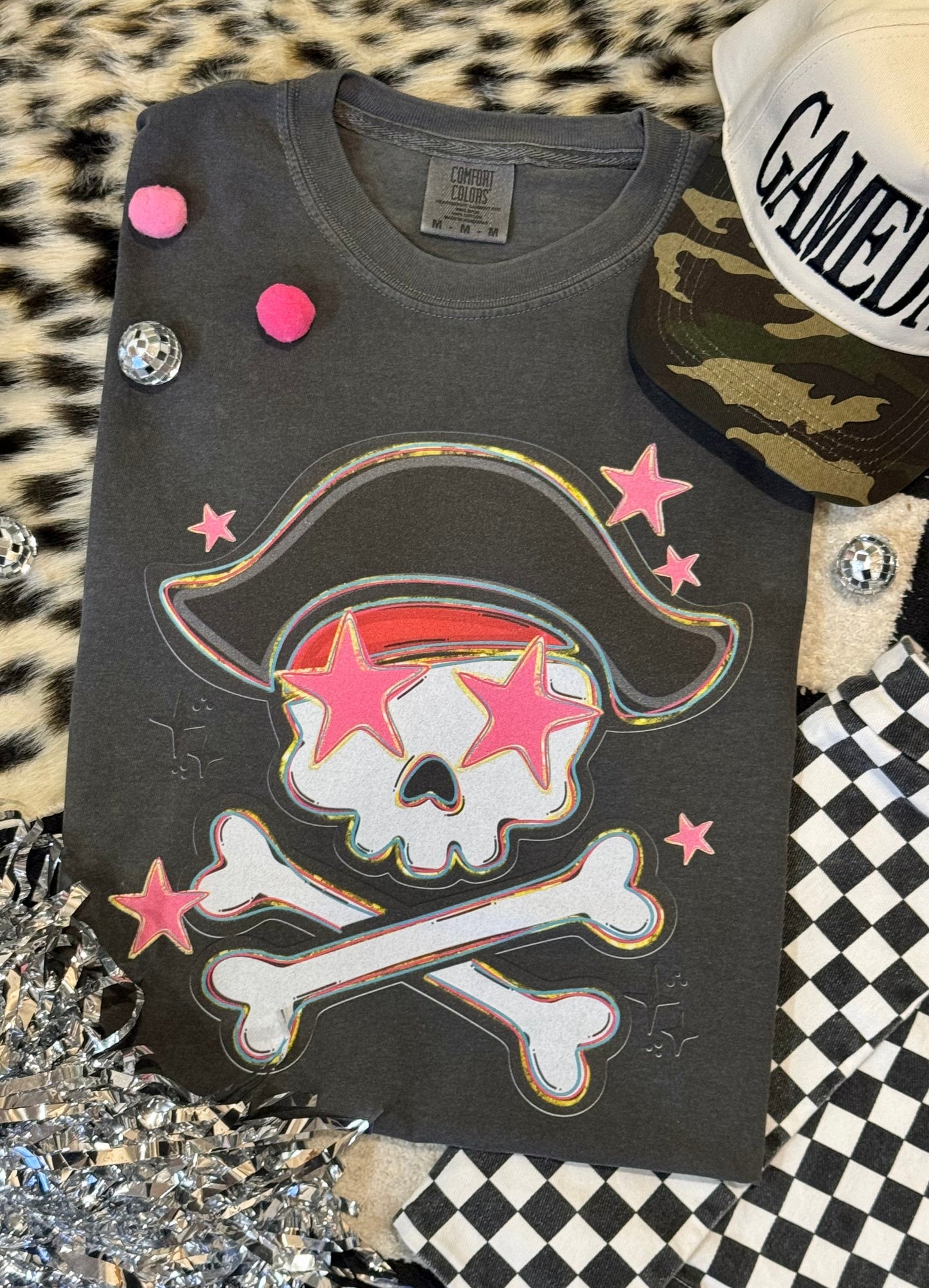Pirates Pink Star Mascot Tee