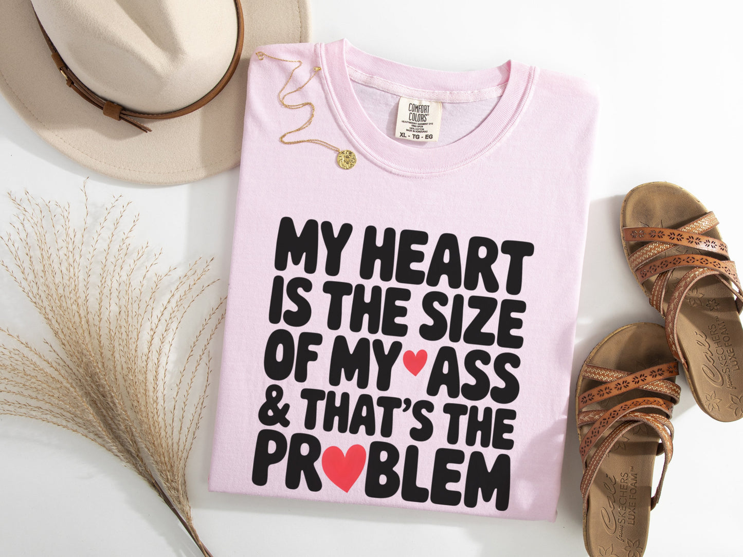 Hearts The Size Of My A** Graphic Tee