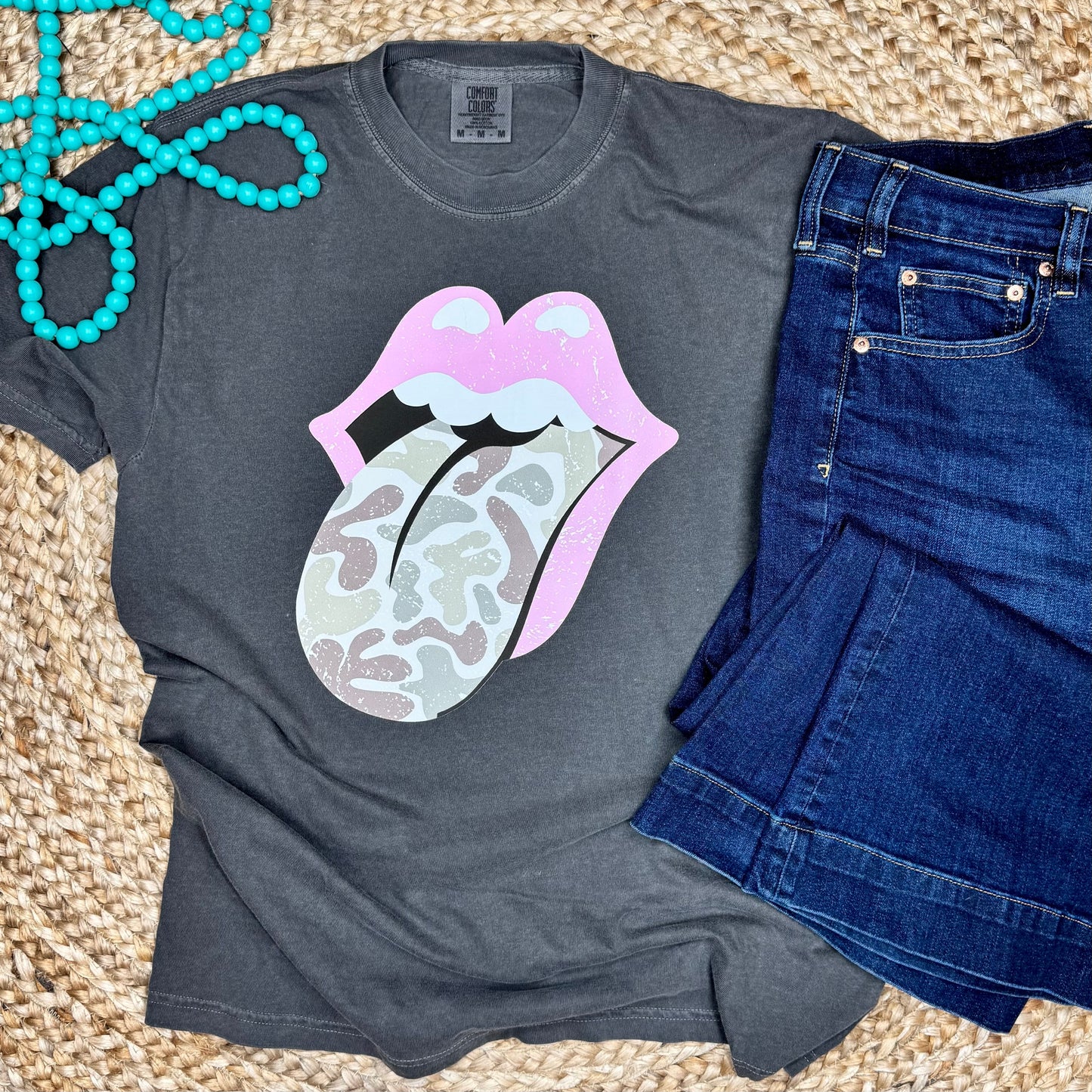 Camo Lips Tee