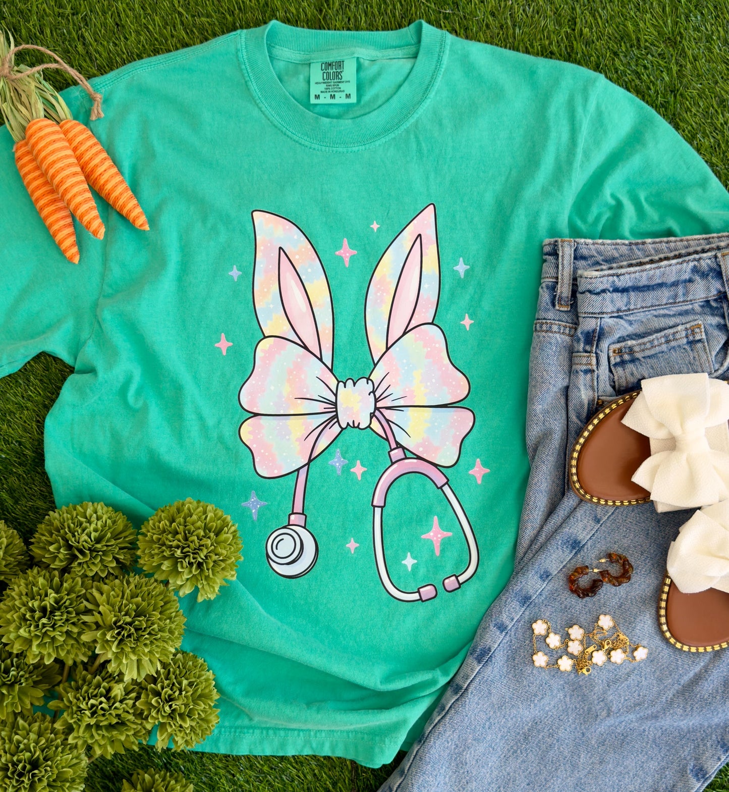 Medical Bunny Easter Graphic Tee