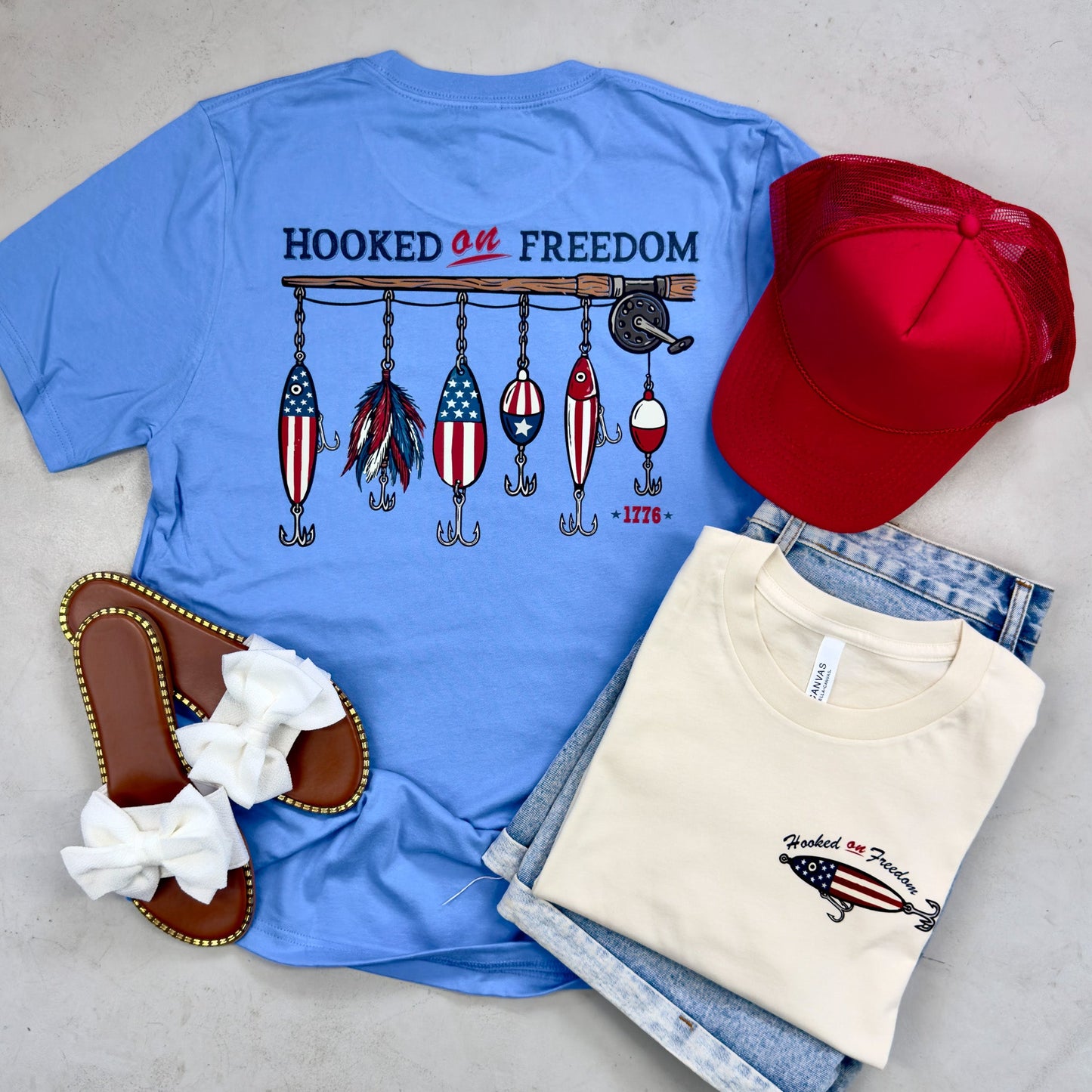 Hooked on Freedom Tee - RTS