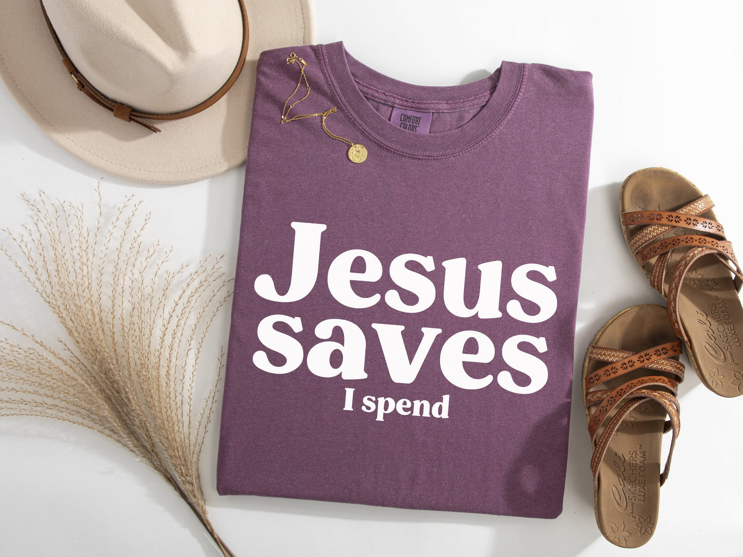 Jesus Saves I Spend Graphic Tee