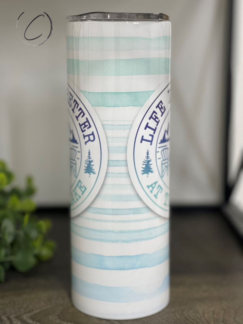 Life Is Best At The Lake 20oz Skinny Tumbler