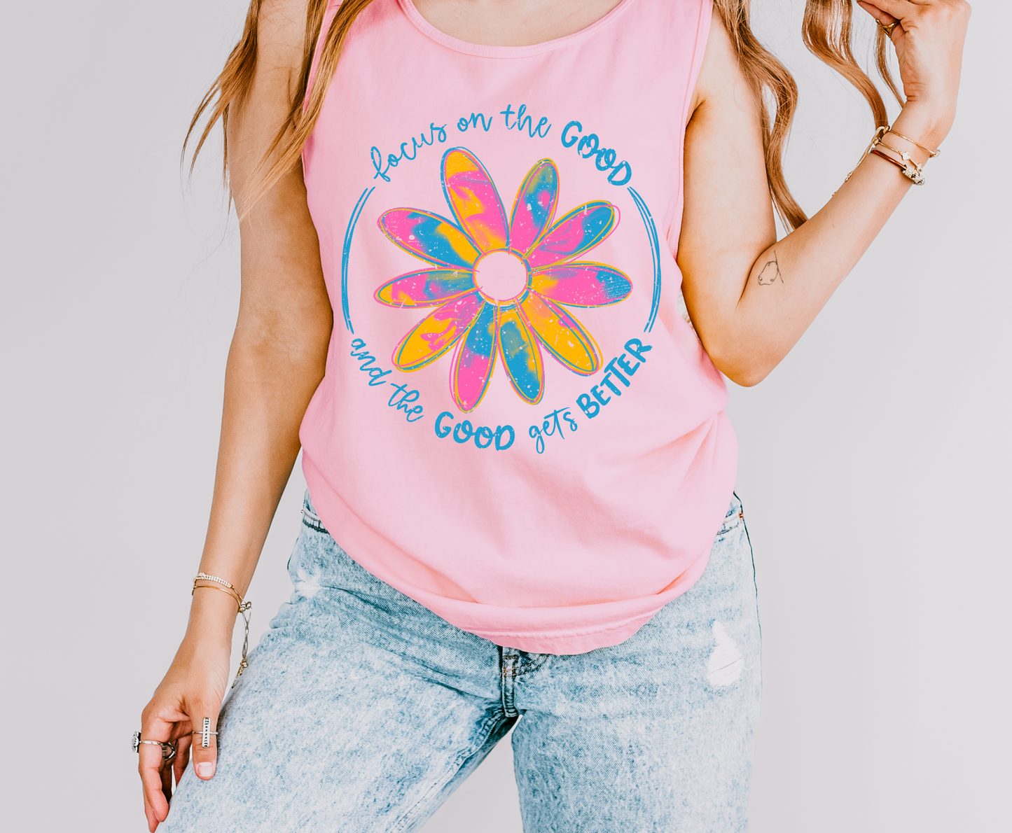 Focus On The Good Graphic Tank Top