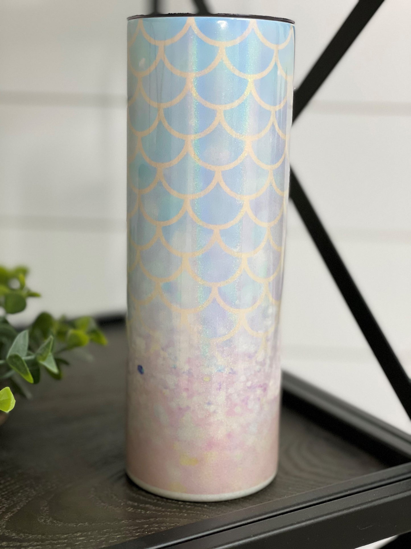 Mermaid 20oz Shimmer Skinny Tumbler