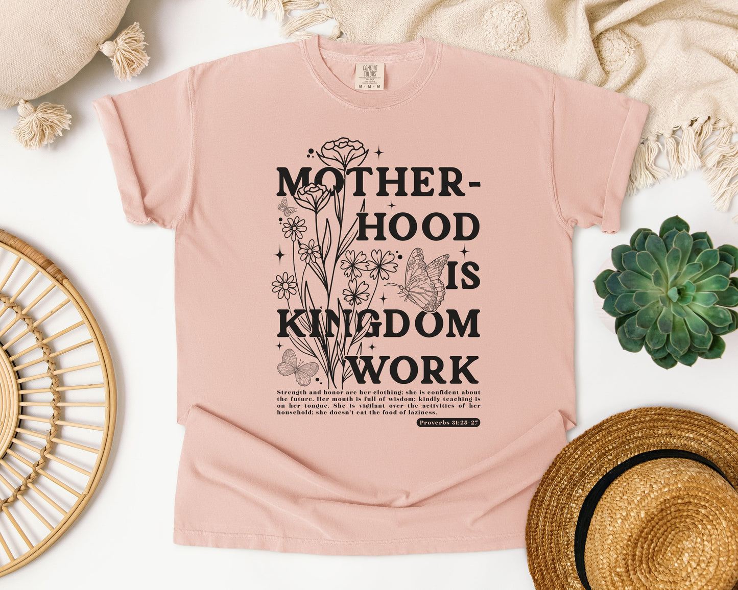 Motherhood Is Kingdom Work Graphic Tee