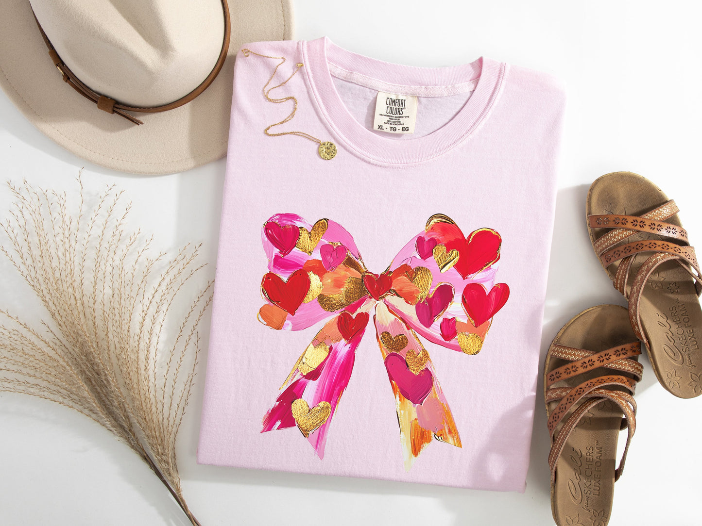 Paint Strokes Coquette Bow Graphic Tee