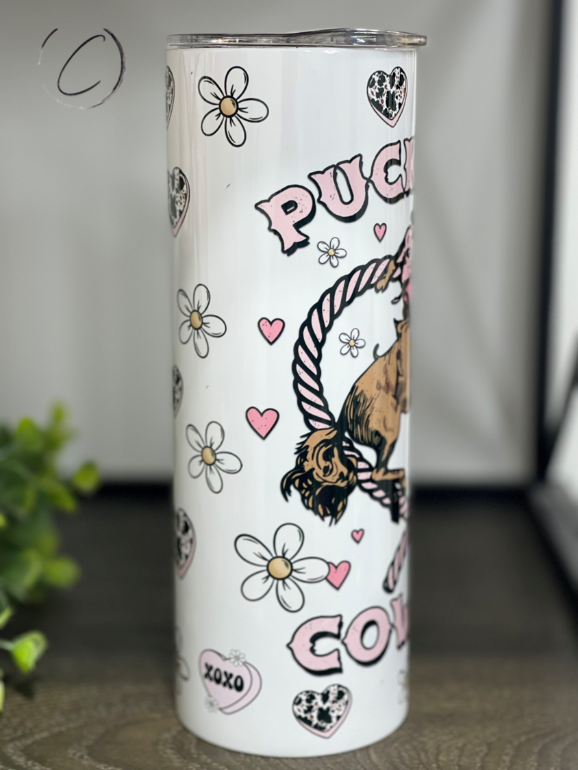 Pucker Up Cowboy 20oz Skinny Tumbler