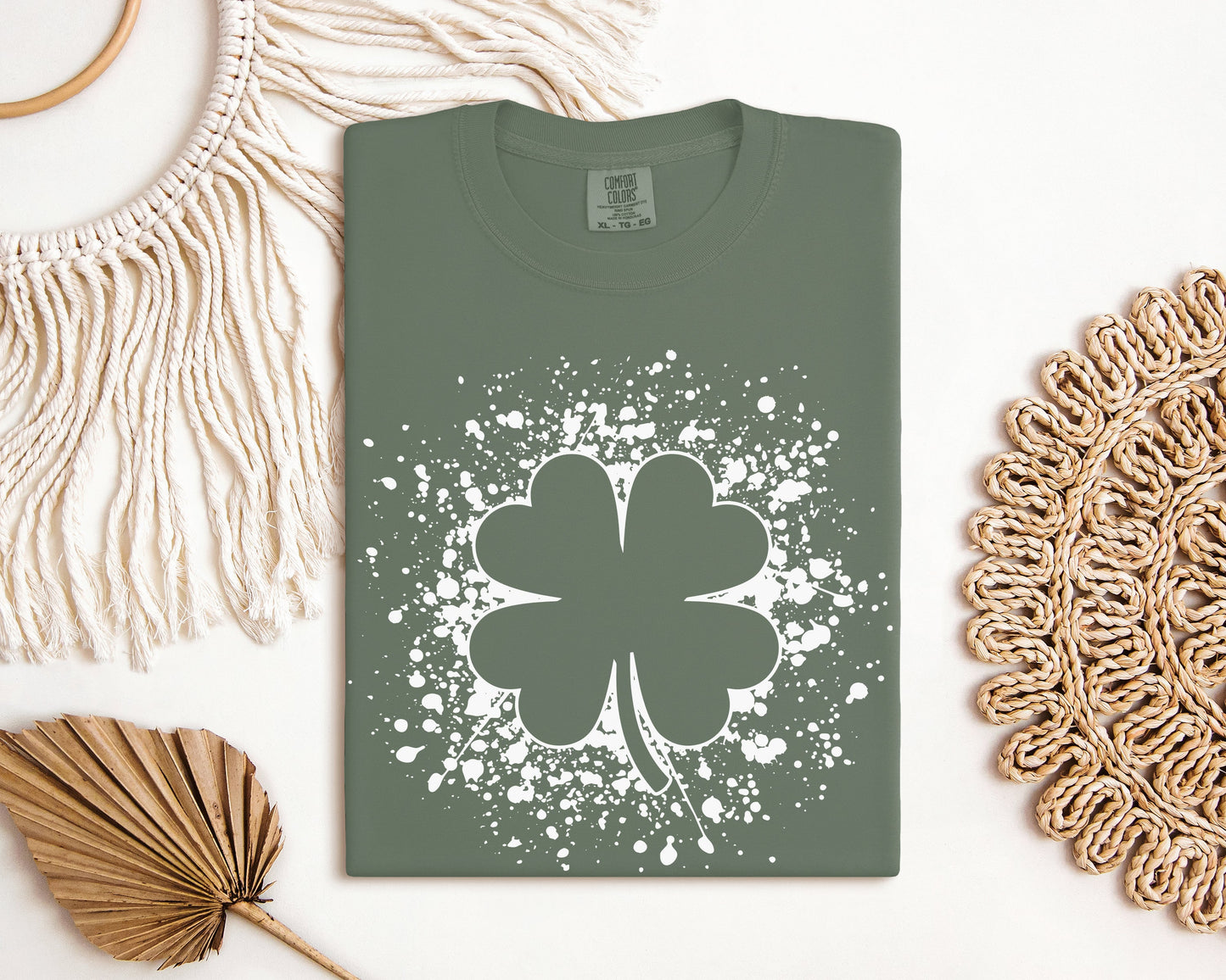 Shamrock Splatter Graphic Tee