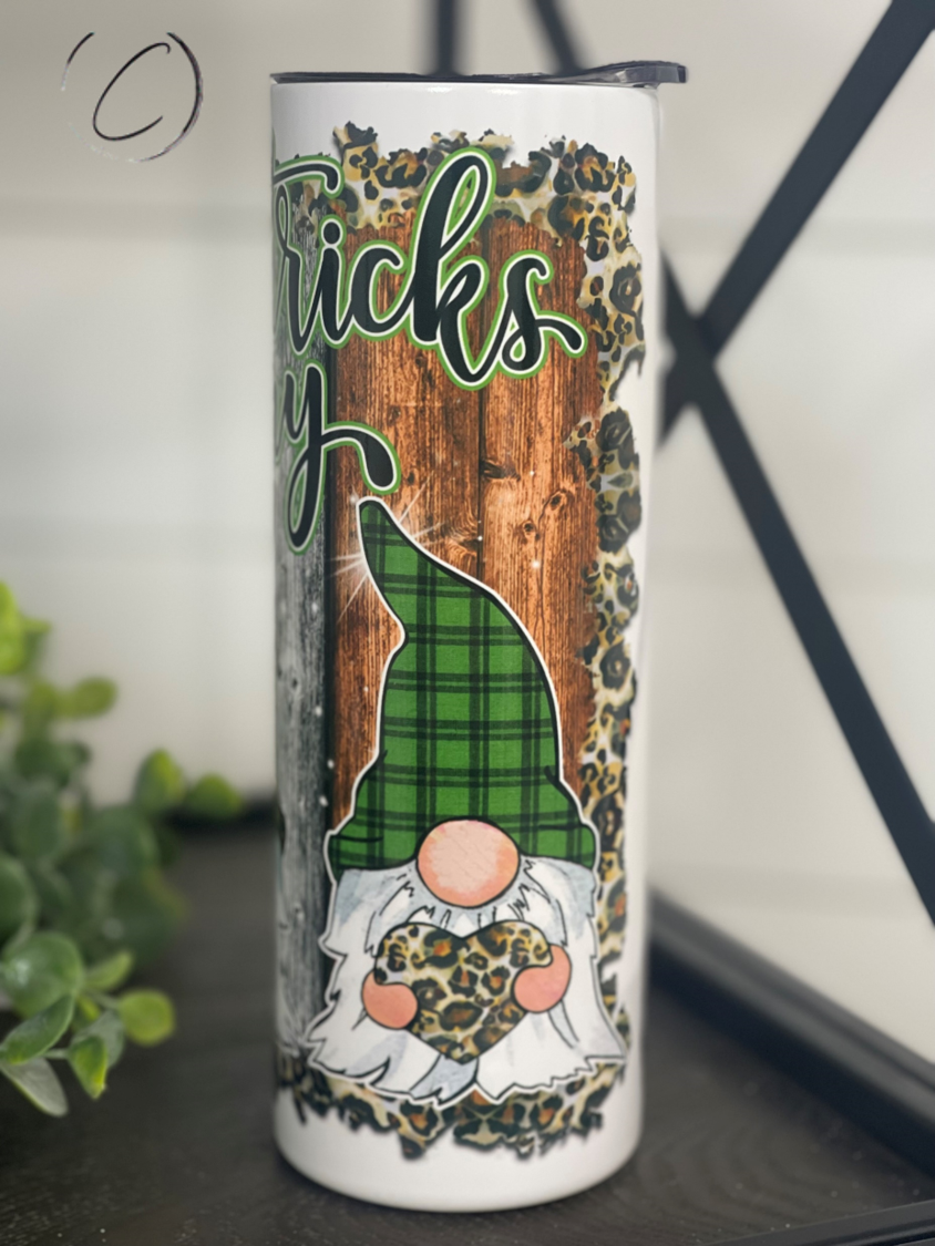 St. Patrick's Day Gnomes 20oz Skinny Tumbler