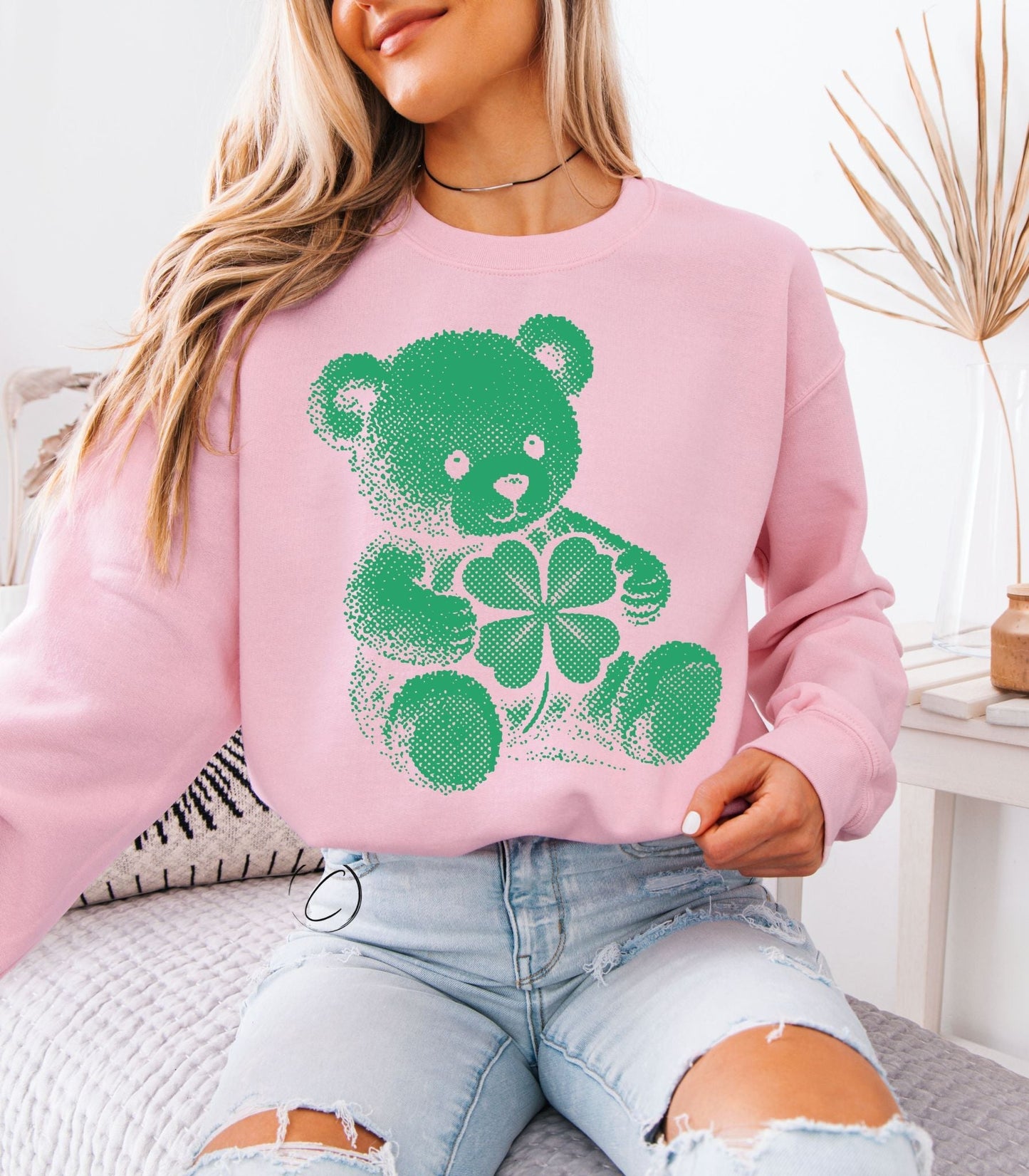 Vintage Dot St. Patrick's Teddy Sweatshirt