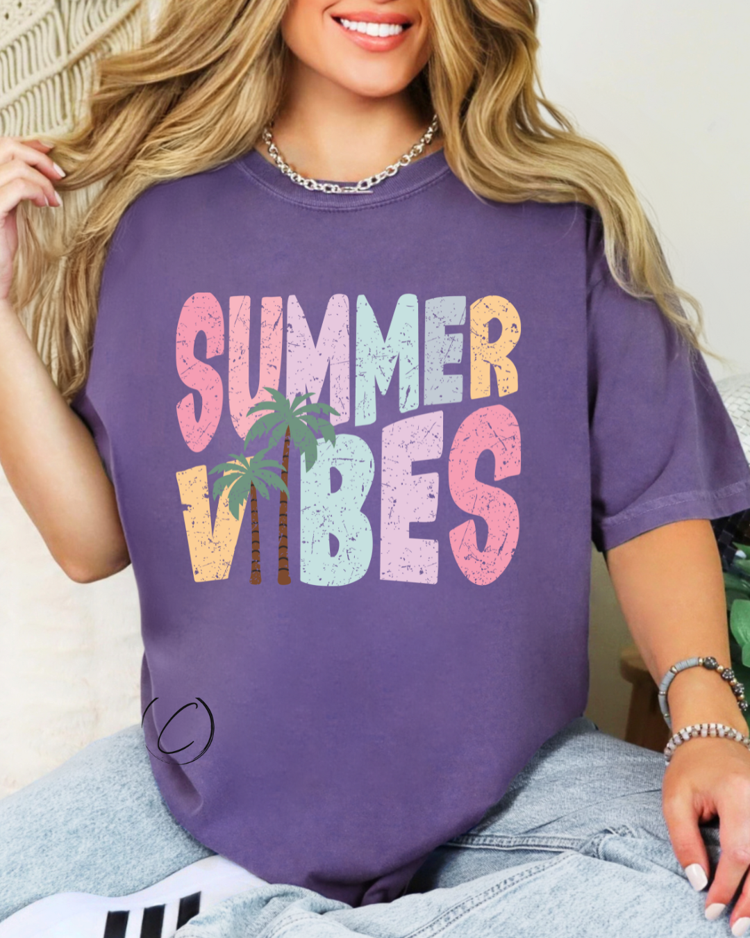 Summer Vibes Palm Graphic Tee