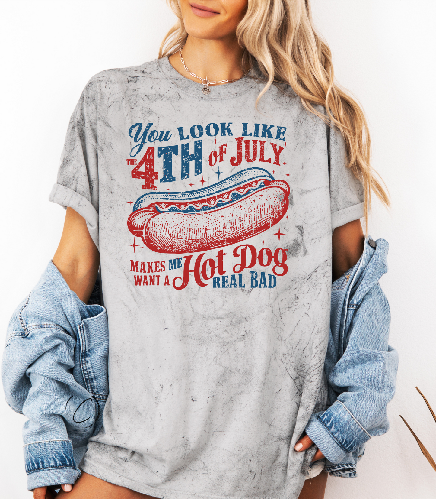 4th of July Hotdog Graphic Tee