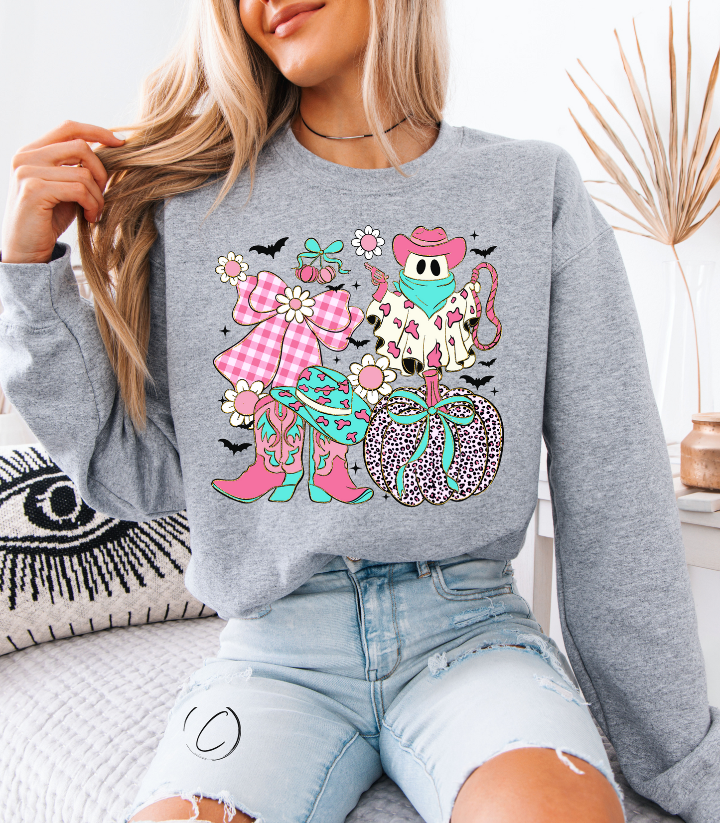 Pink Cowboy Coquette Sweatshirt