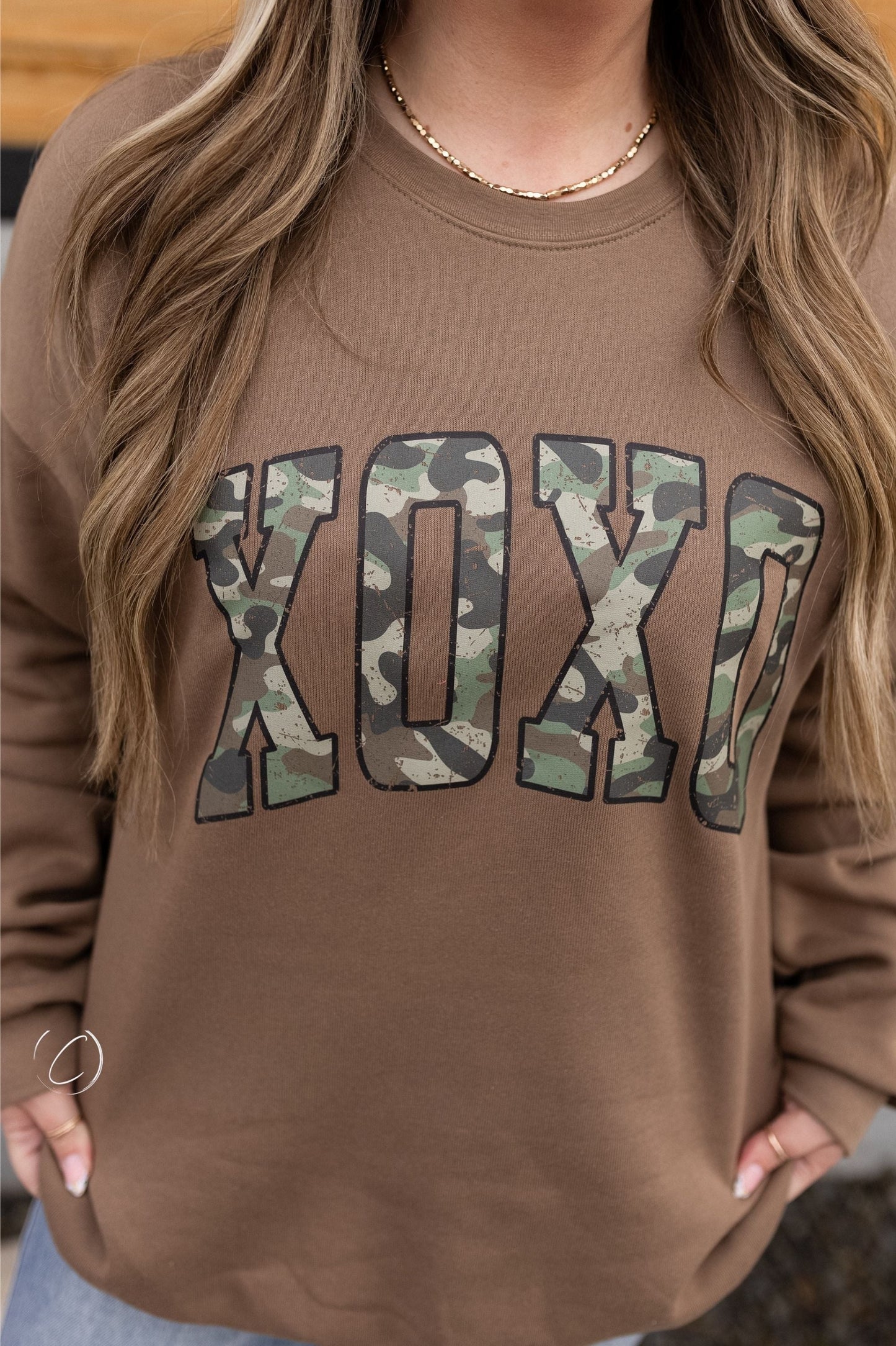 Camo XOXO Sponge Fleece Sweatshirt