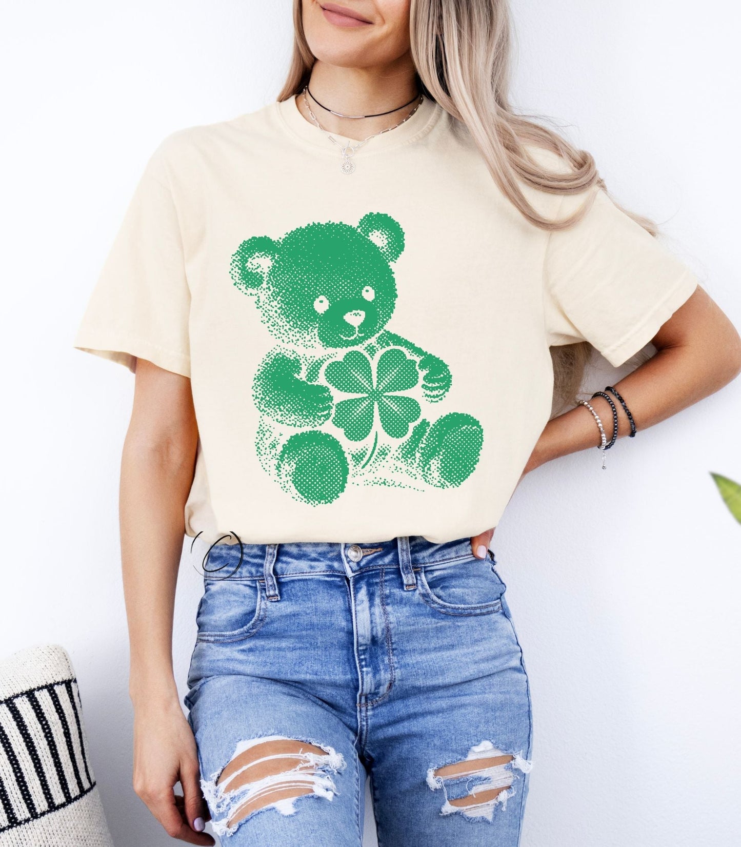 Vintage Dot St. Patrick's Teddy Graphic Tee