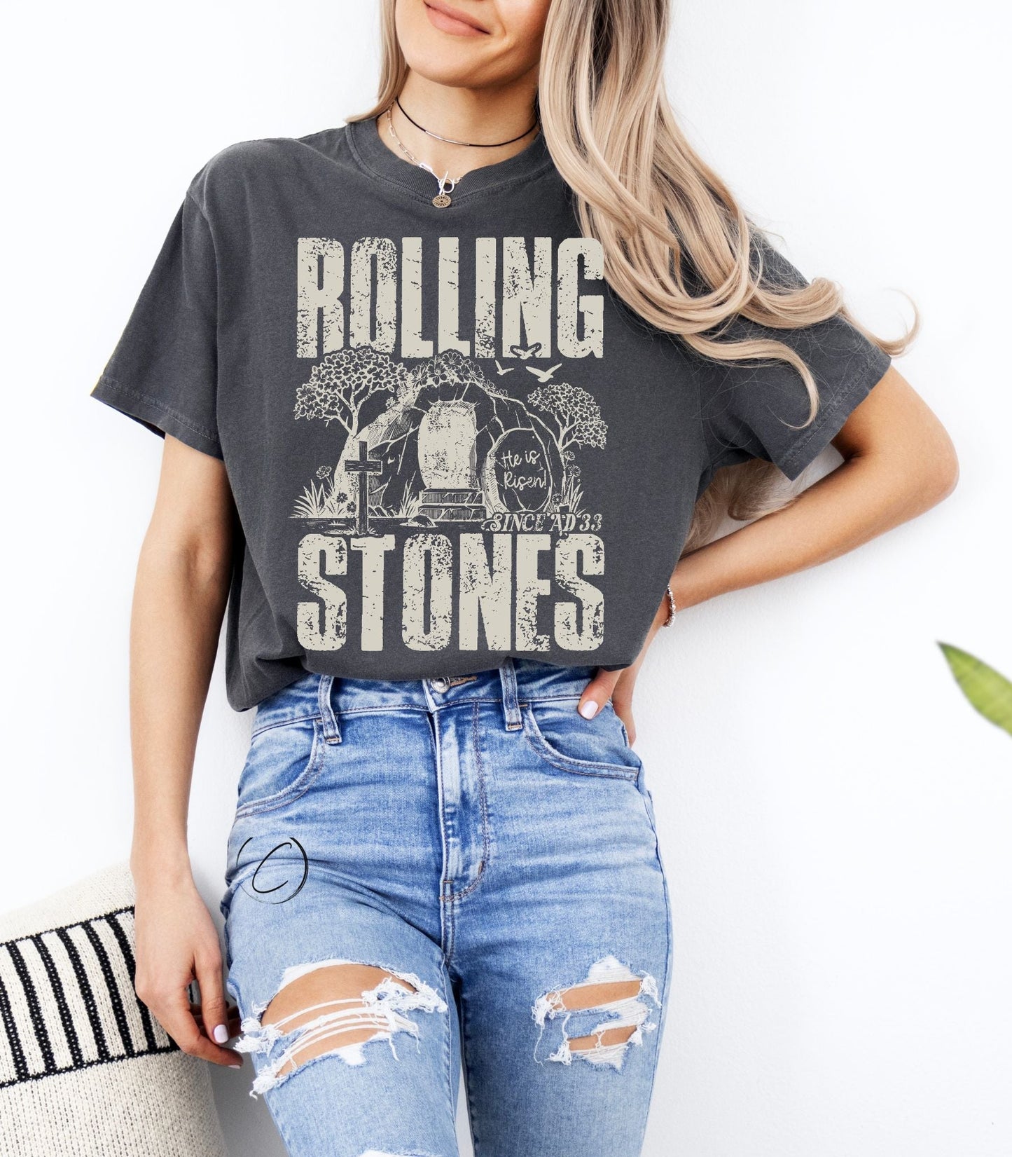 Rolling Stone He Is Risen Graphic Tee