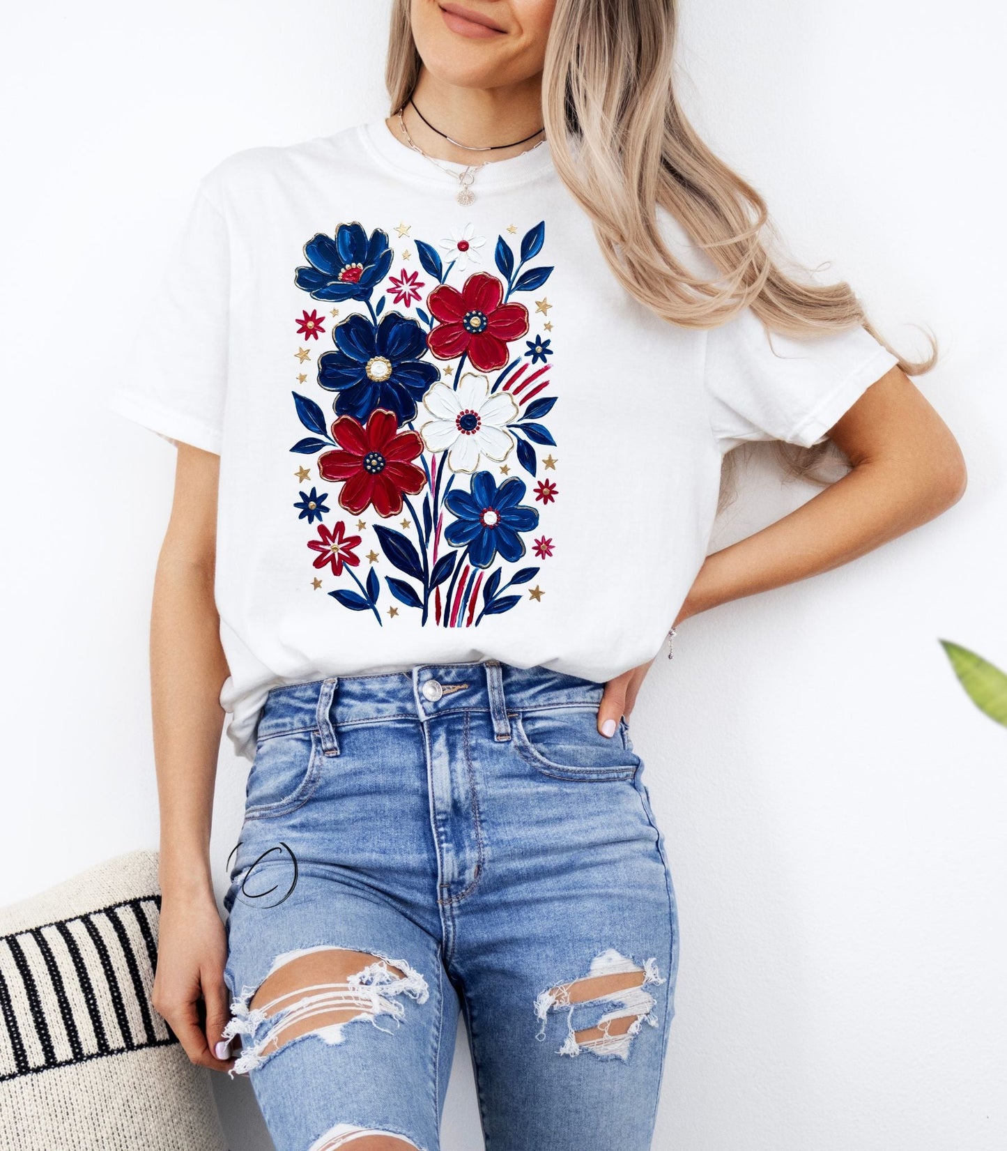 Patriotic Petals Graphic Tee