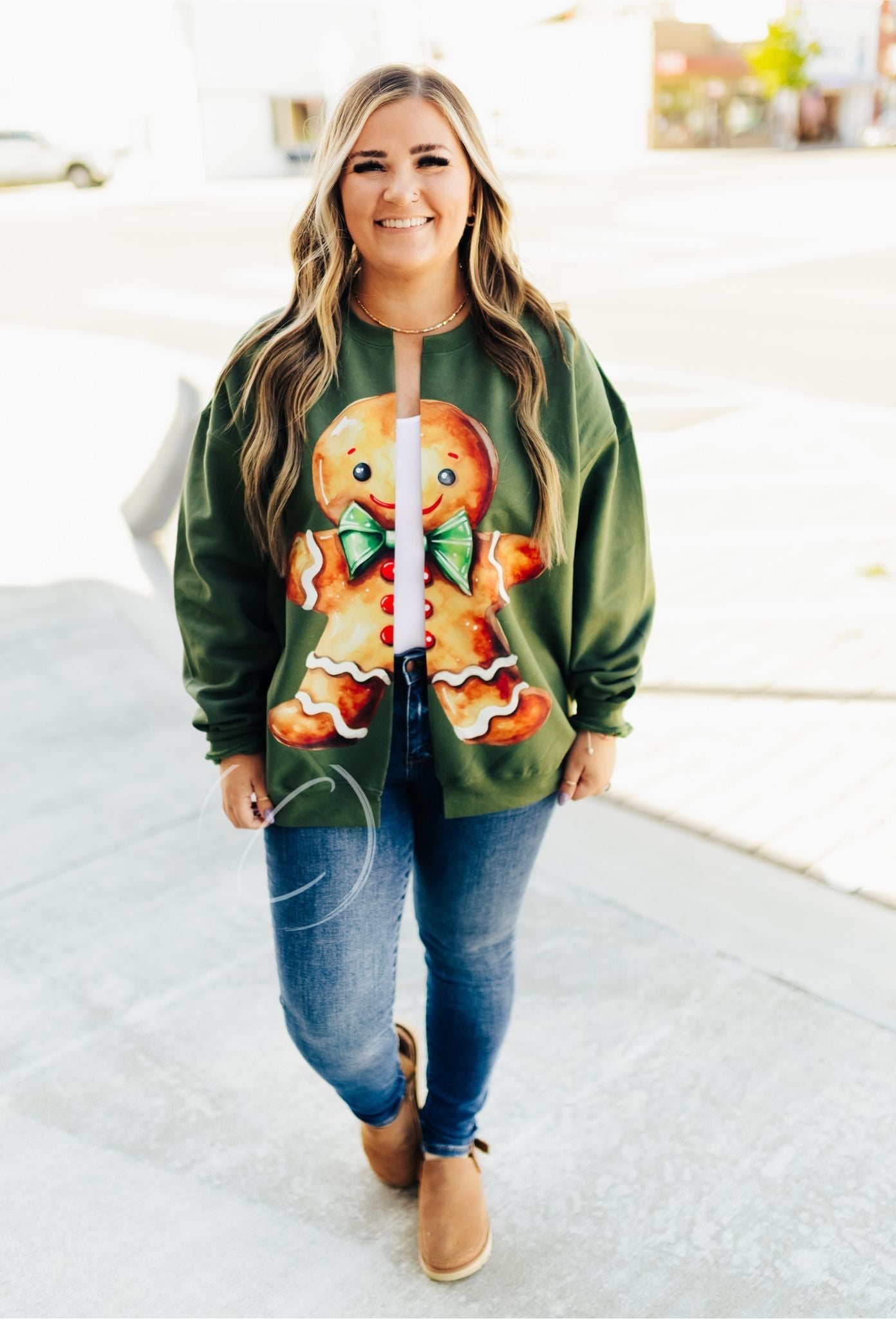 Gingerbread Man Cardi Sweatshirt