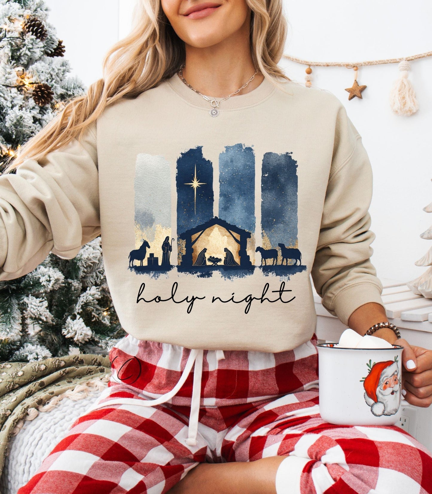 Holy Night Nativity Sweatshirt