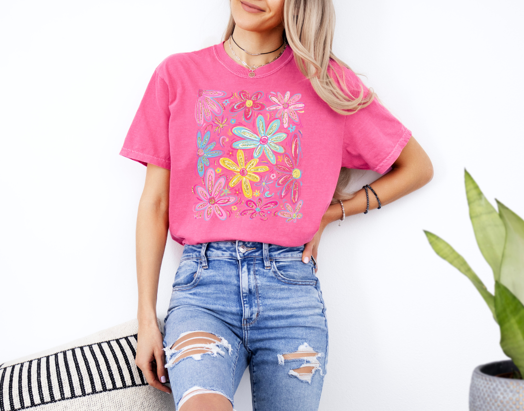 Spring Floral Graphic Tee